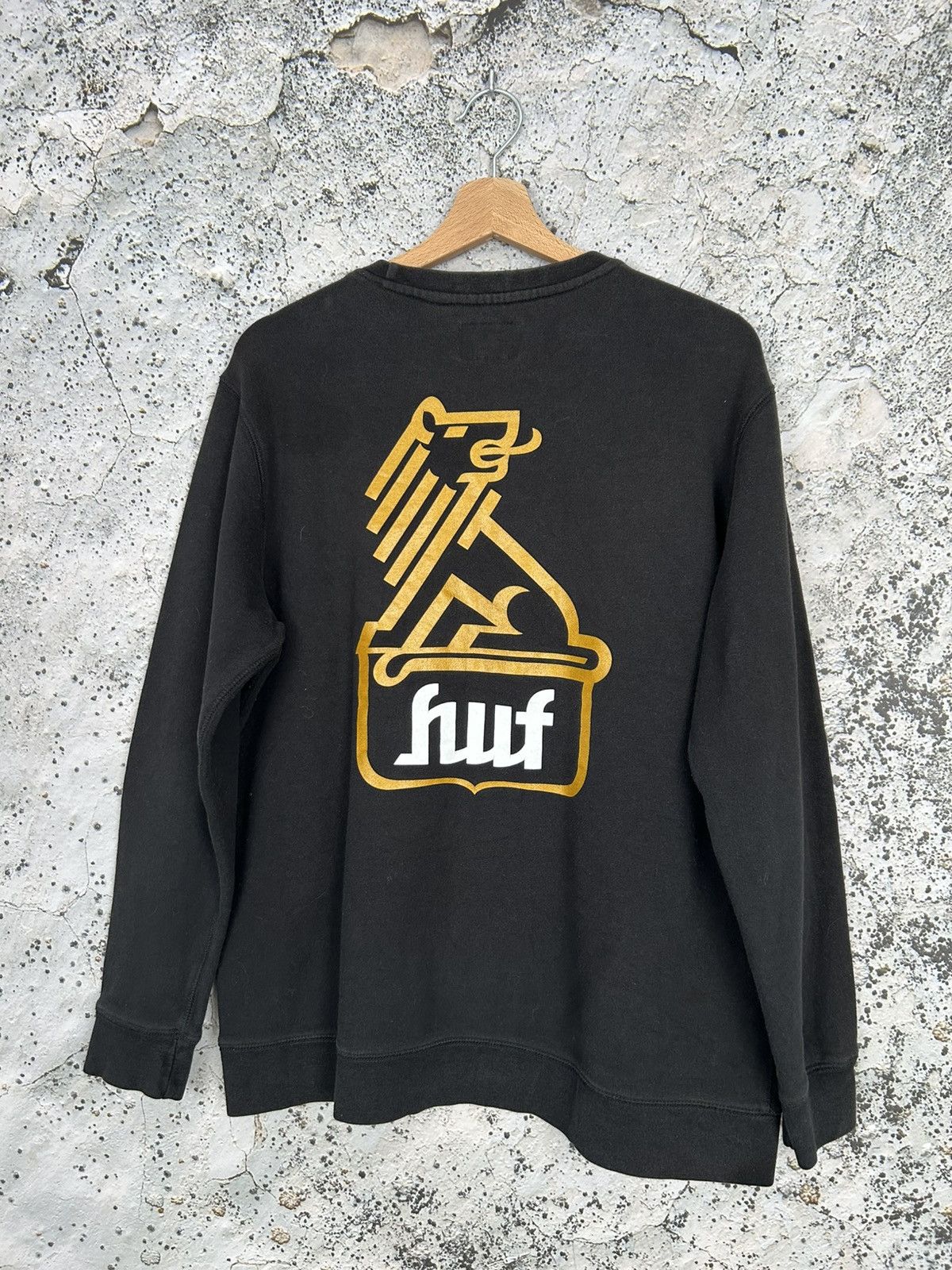 Huf HUF Skateboarding Crewneck Sweatshirt Streetwear Vintage Size US L / EU 52-54 / 3 - 1 Thumbnail