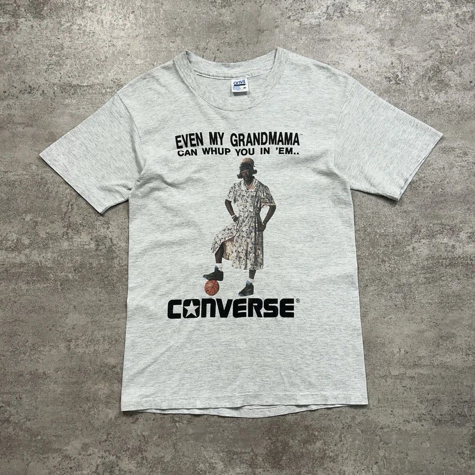 Converse × NBA × Vintage GRANDMAMA LARRY JOHNSON CONVERSE CHARLOTTE HORNETS T-SHIRT Size US M / EU 48-50 / 2 - 1 Thumbnail