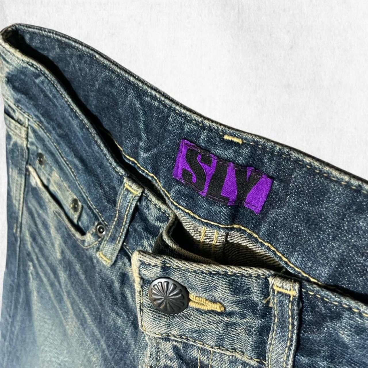 SLY Japanese SLY purple tag Low rise bootcut jeans with a unique Size 28" / US 6 / IT 42 - 2 Thumbnail