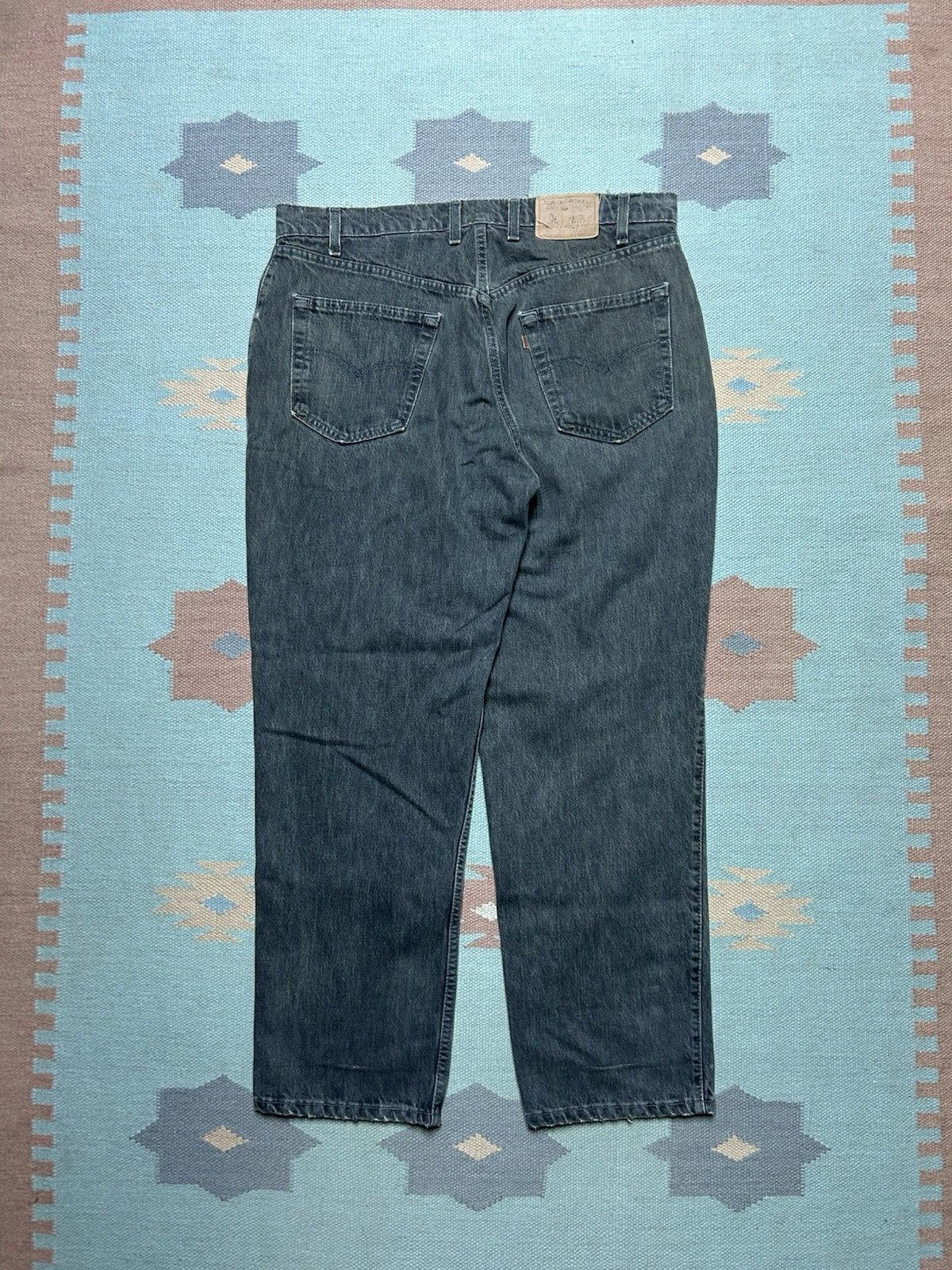Vintage Vtg 90s Levi’s 546 jeans distressed goth grunge USA 36x30 Size US 36 / EU 52 - 1 Thumbnail