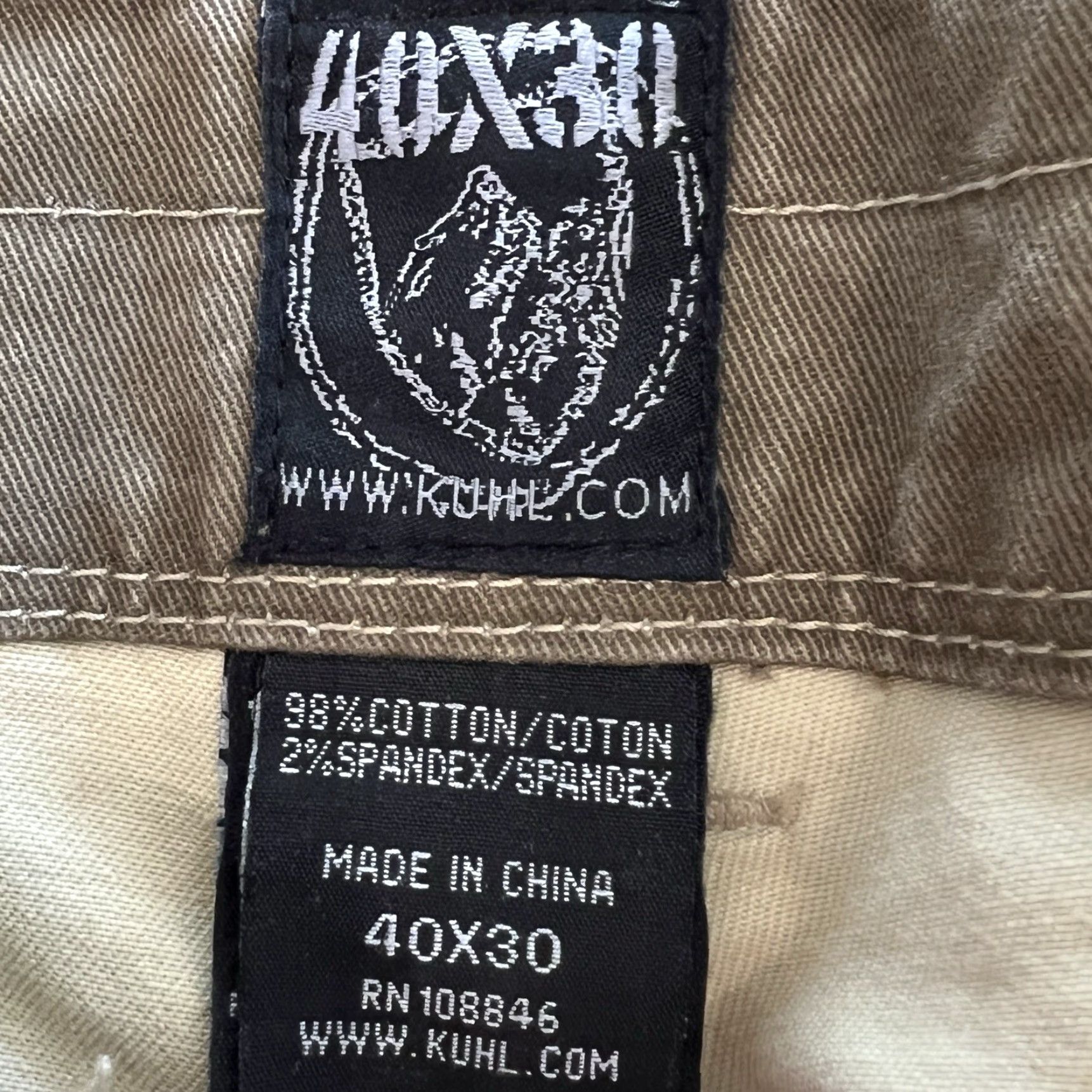 Vintage VINTAGE KUHL RYDR Hiking Pants 40 x 30 Zip Fly Olive Green Brown Mens Size US 40 / EU 56 - 4 Thumbnail