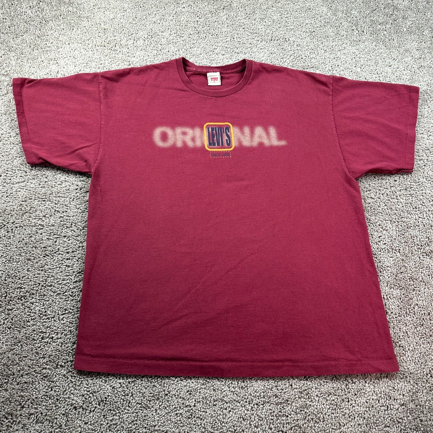 Levi's VINTAGE Levi's Shirt Mens XL Red Blue Originals Single Stitch USA Made Size US XL / EU 56 / 4 - 2 Thumbnail
