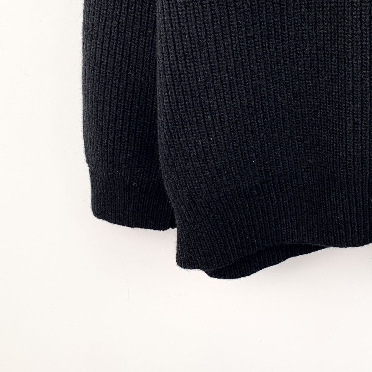 Celine Celine Black Logo Embroidered Wool Knit Sweater K26WX Size US M / EU 48-50 / 2 - 5 Thumbnail