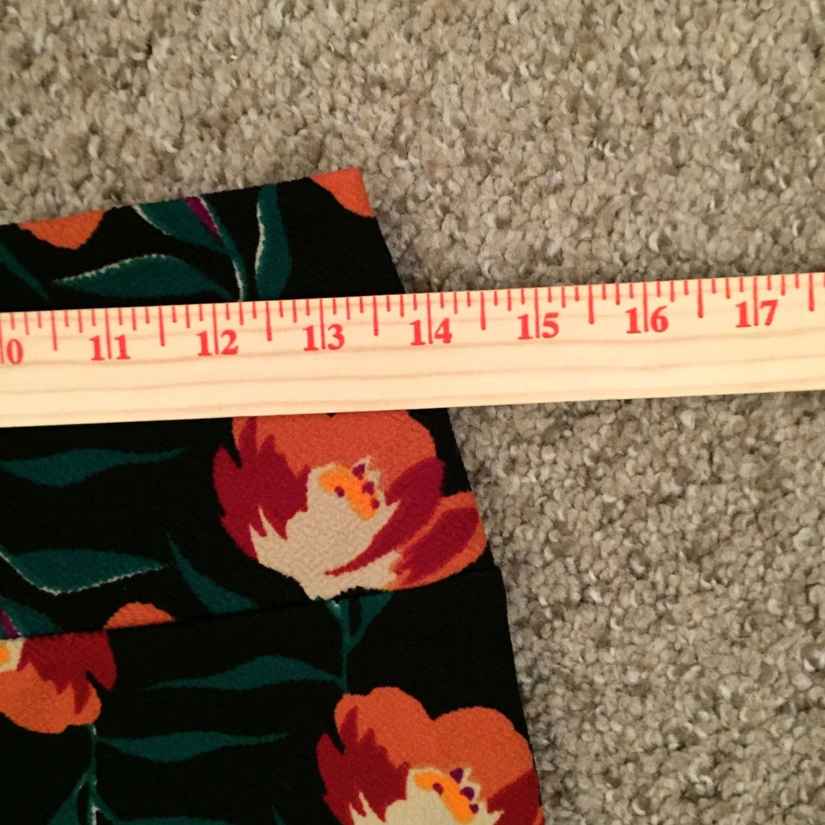 Vintage VINTAGE LuLaRoe Cassie Skirt S Women Orange Floral Knee Length Unlined Pull On Pencil/ Straight S Size 28" / US 6 / IT 42 - 4 Thumbnail