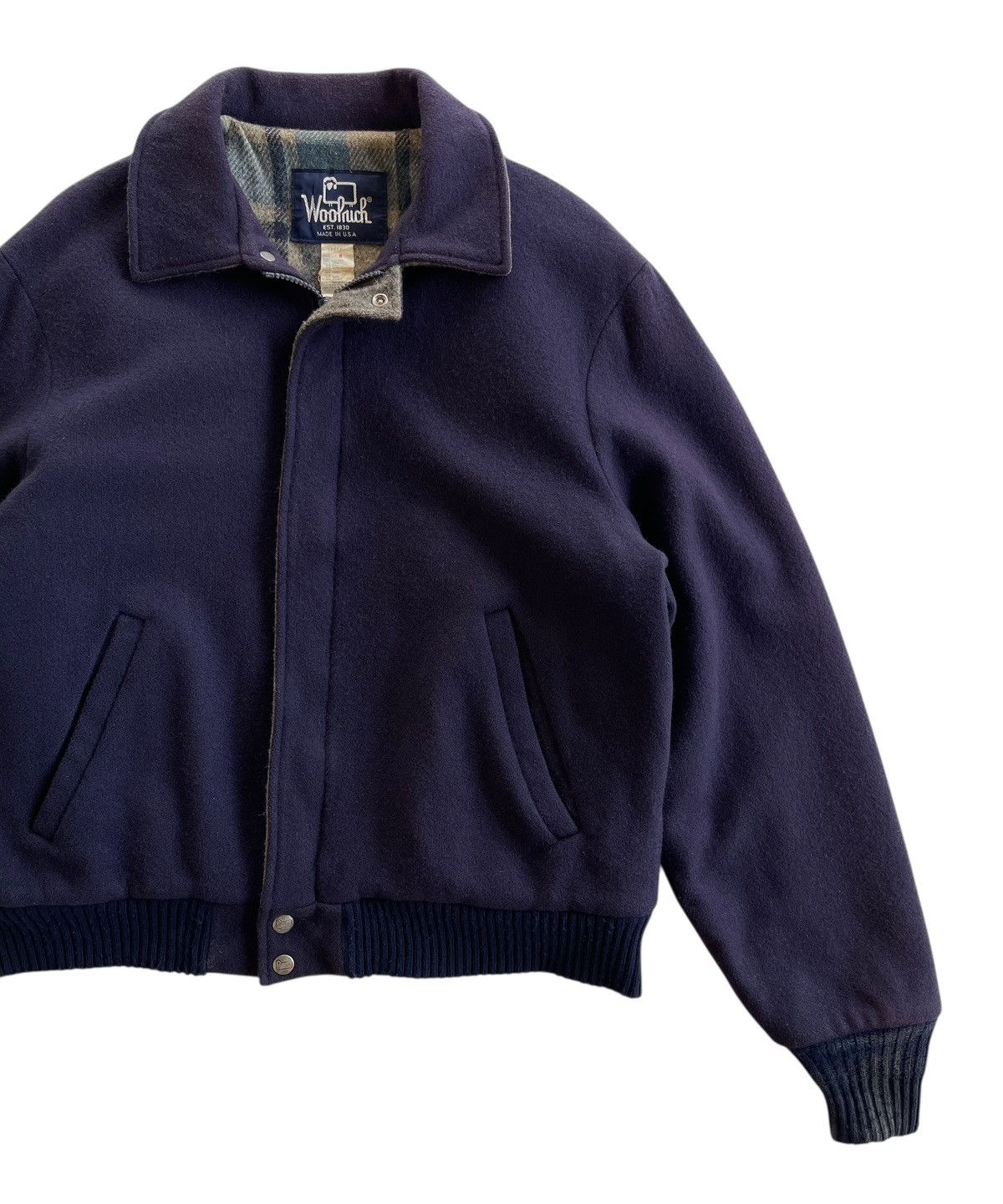 Woolrich Woolen Mills 80s Woolrich Wool Bomber Jacket Size US M / EU 48-50 / 2 - 5 Thumbnail