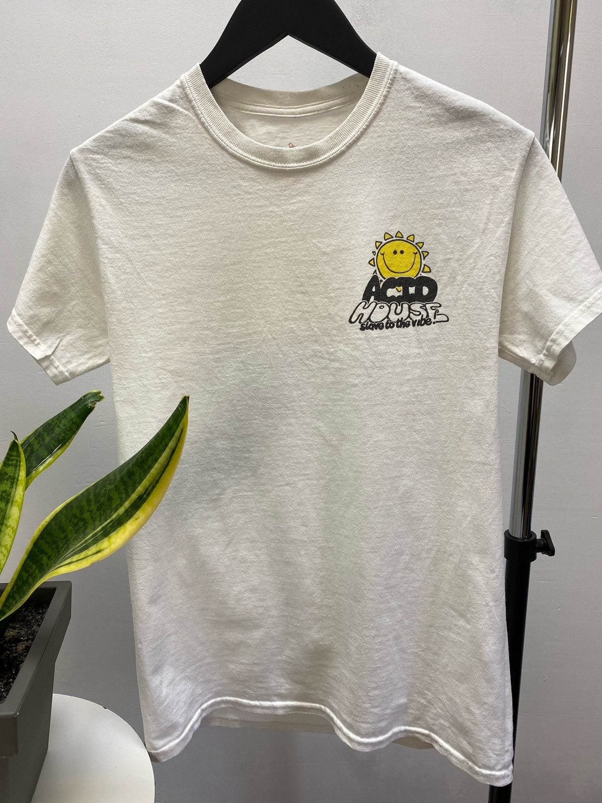 Gildan × Vintage AGCM ACID HOUSE SMILEY FACE RAVE TEE SHIRT Size US S / EU 44-46 / 1 - 4 Thumbnail