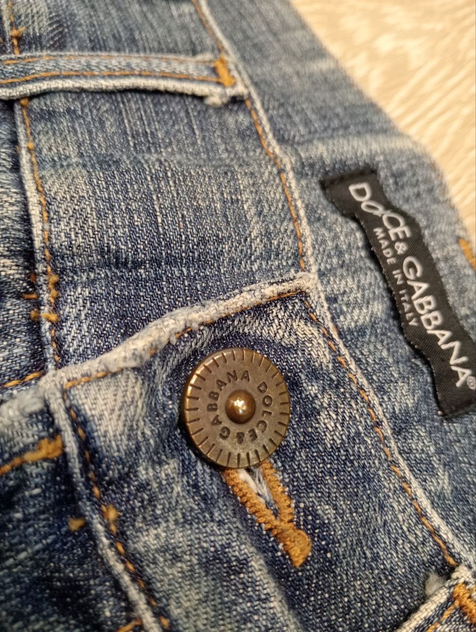 Dolce & Gabbana DOLCE & GABBANA BLUE DENIM DISTRESSED PANTS Size US 32 / EU 48 - 7 Thumbnail