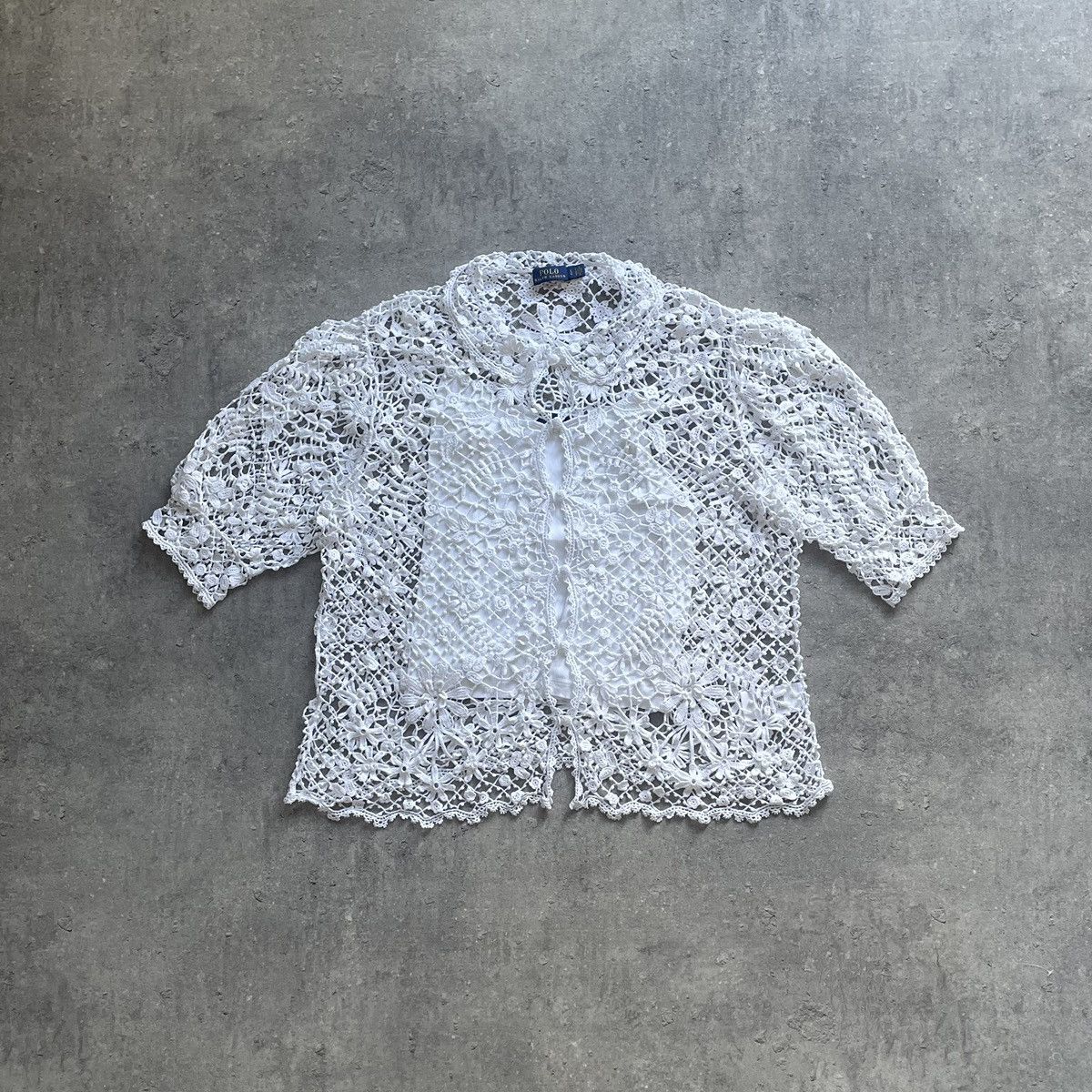 Polo Ralph Lauren Polo Ralph Lauren Lace Top Blouse Size L / US 10 / IT 46 - 1 Thumbnail