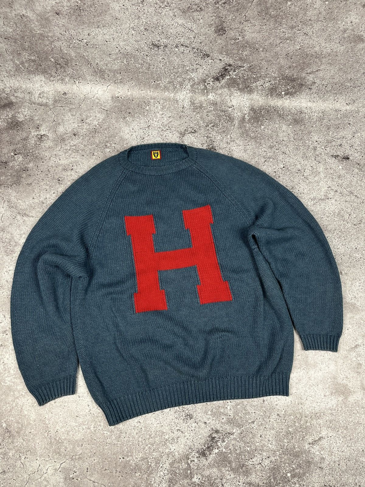 Human Made Human Made Logo Cotton Knit Sweatshirt Size US S / EU 44-46 / 1 - 4 Thumbnail