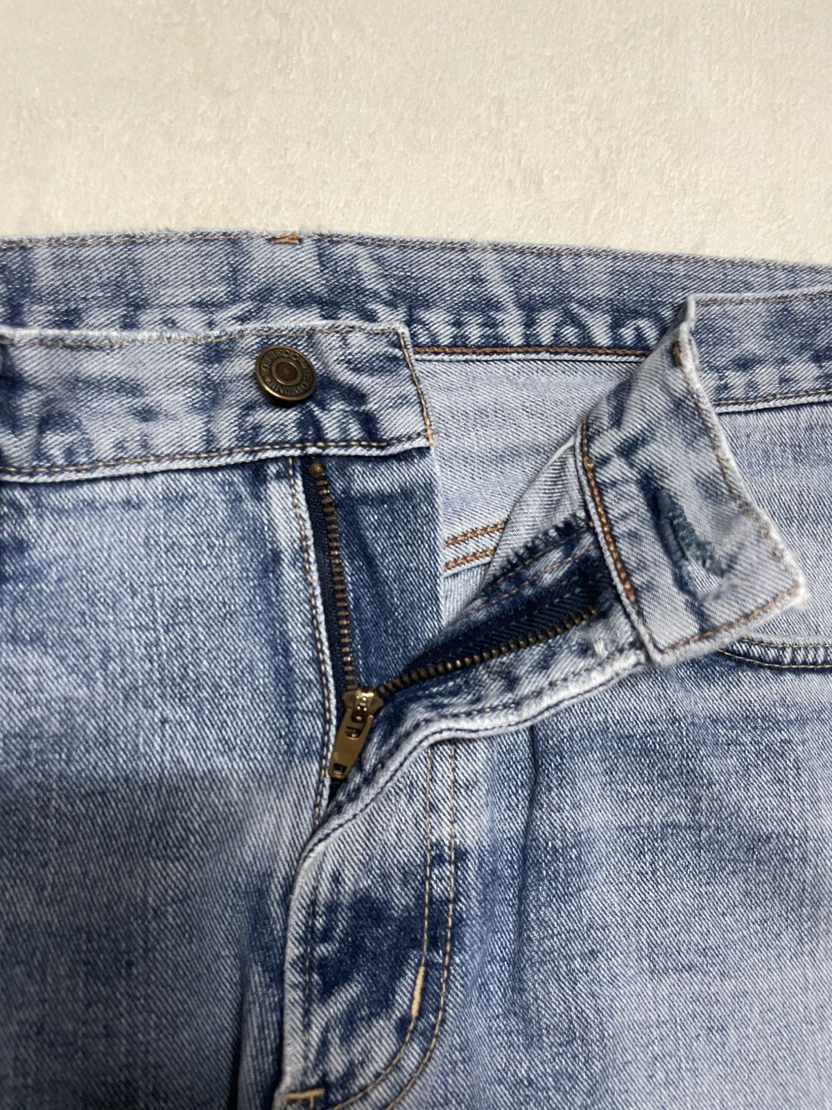 Edwin Vintage Edwin Japanese Brand Distressed Blue Wash Jeans Size US 35 - 7 Thumbnail