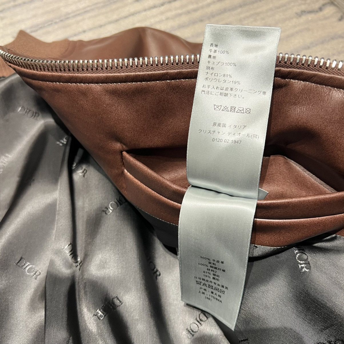 Dior Dior Leather Bomber Jacket Size US M / EU 48-50 / 2 - 6 Thumbnail