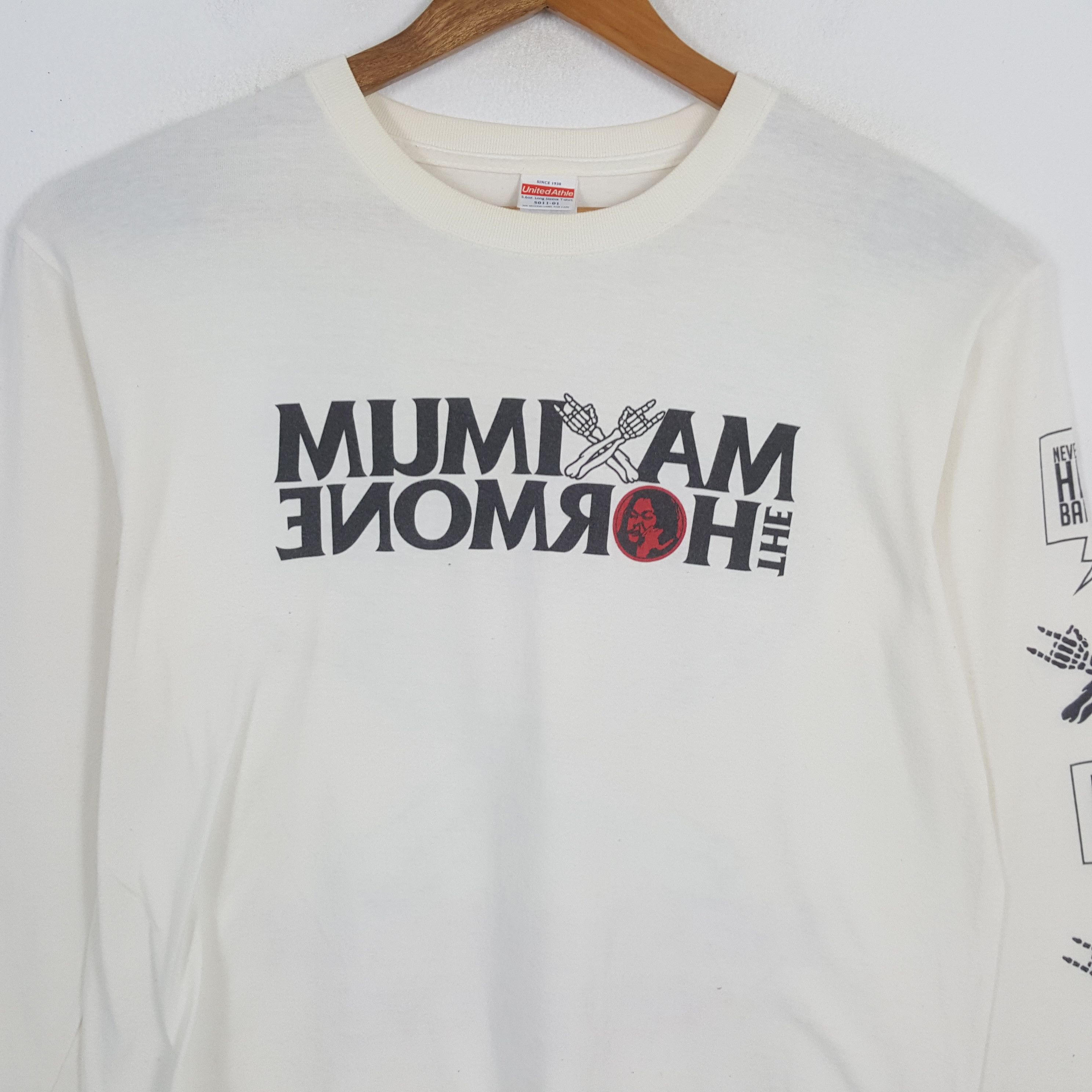 Band Tees × Vintage Vintage MAXIMUM THE HORMONE Japan Heavy Metal Band T-Shirt Size US XL / EU 56 / 4 - 4 Thumbnail