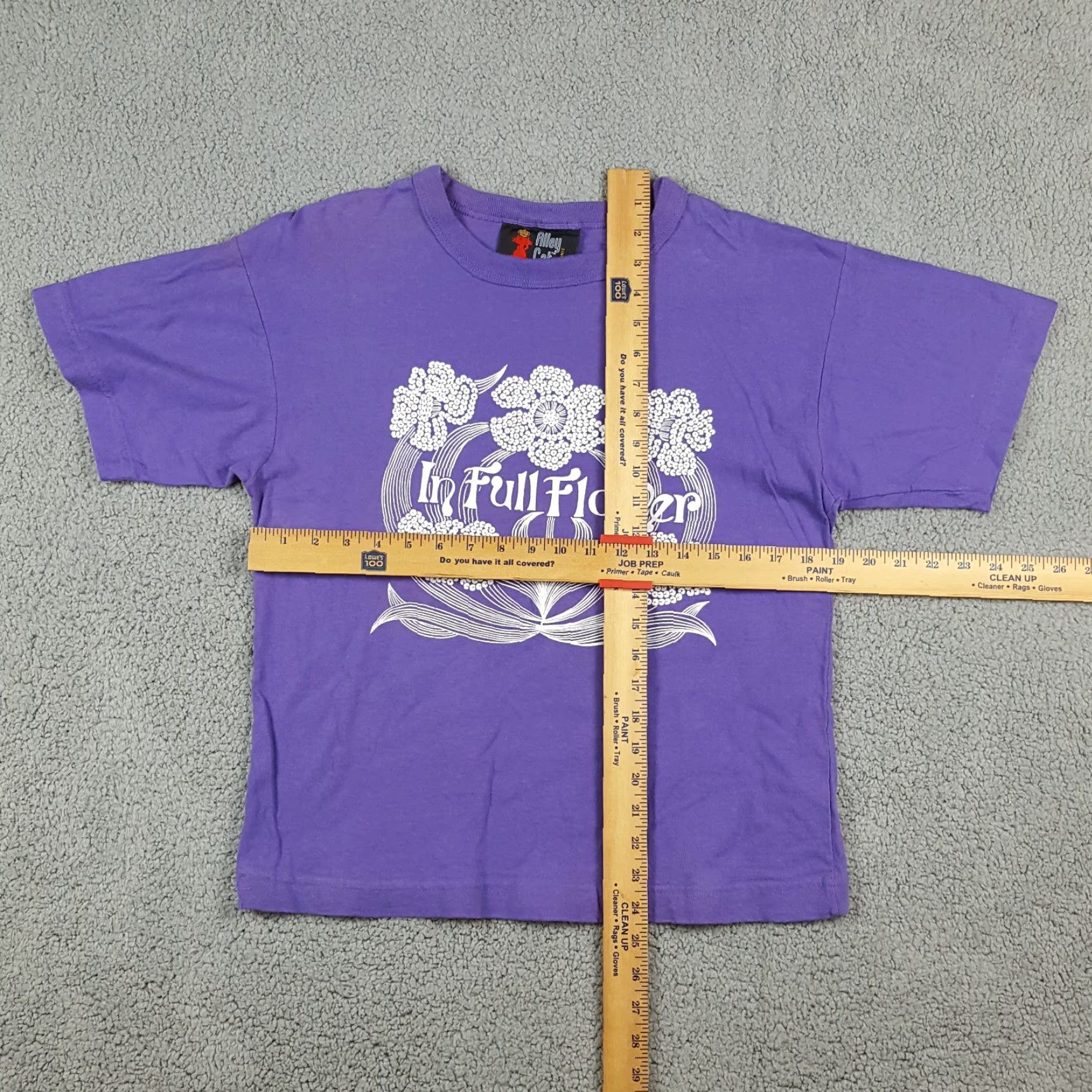 Etro Vintage Alley Cat Women's T-Shirt S Purple Floral 90s Retro Cotton Casual Size S / US 4 / IT 40 - 6 Thumbnail