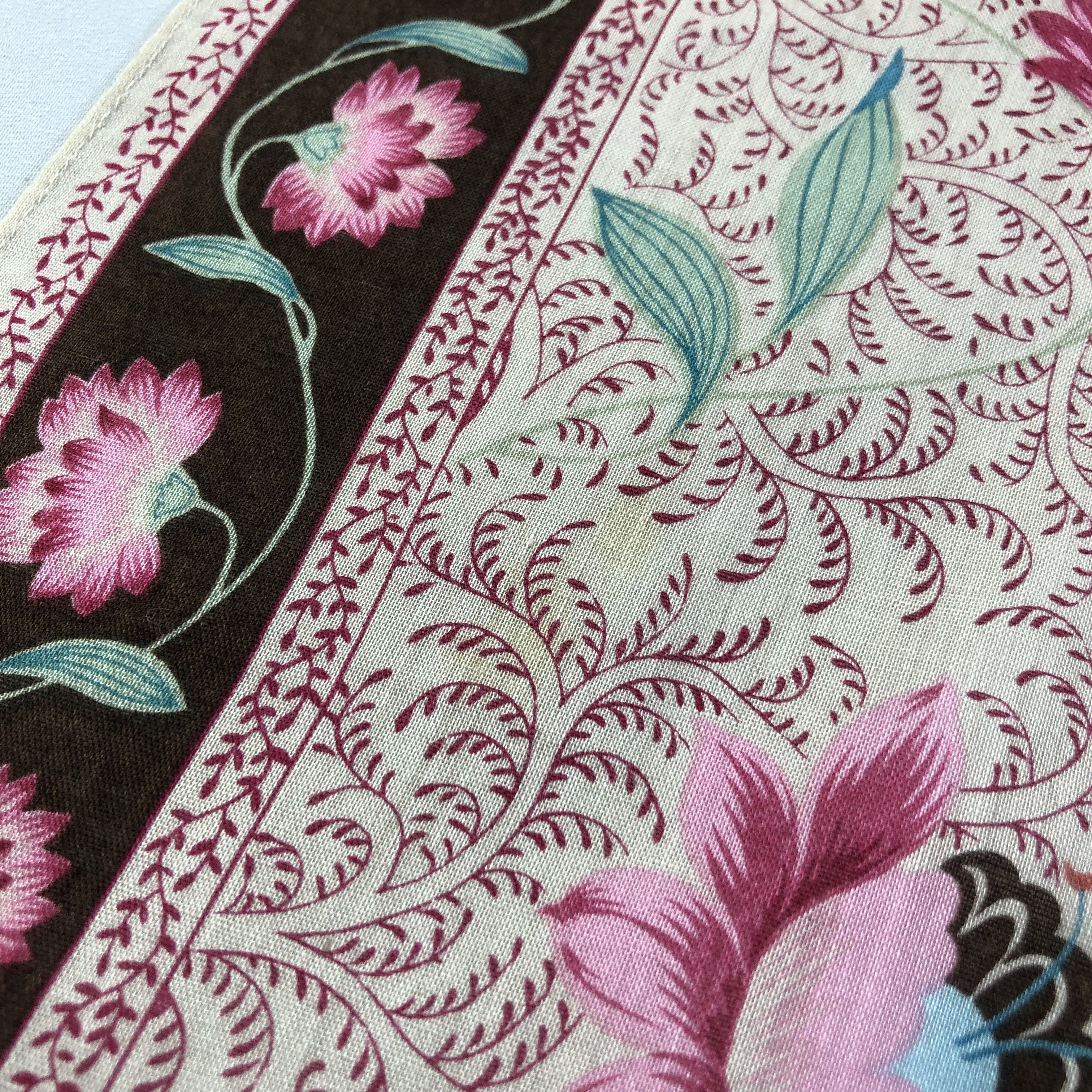 Hiroko Koshino Homme Hiroko Koshino Floral Handkerchief Neckerchief Bandana H2120 Size ONE SIZE - 6 Thumbnail