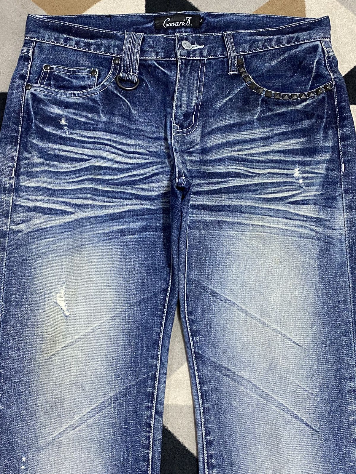 Seditionaries Whiskers Spikes Punk like Hysteric Glamour style Jeans Size US 33 - 3 Thumbnail