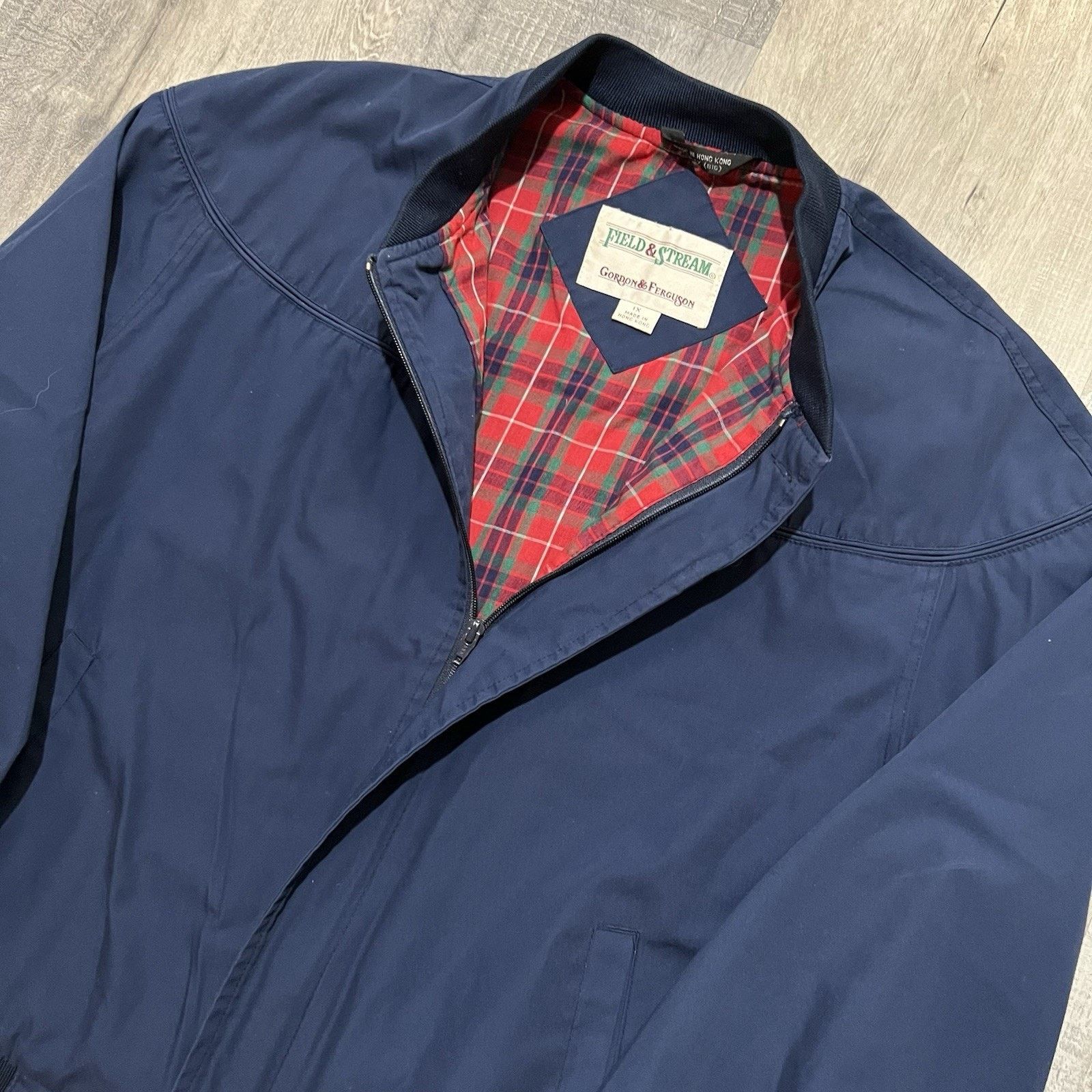 Vintage VTG Field & Stream Bomber Jacket Bi Swing Plaid Lined Golf Size US XL / EU 56 / 4 - 3 Thumbnail