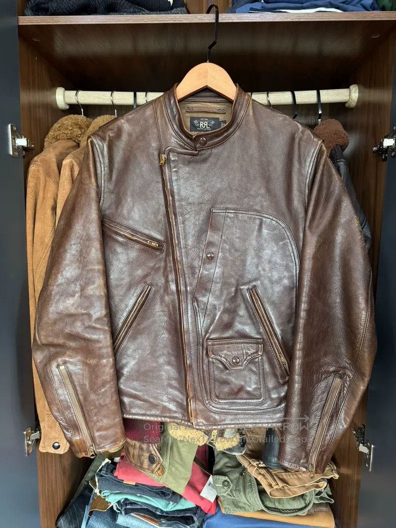 RRL Ralph Lauren RRL Ralph Lauren Diagonal leather jacket Size US M / EU 48-50 / 2 - 1 Thumbnail
