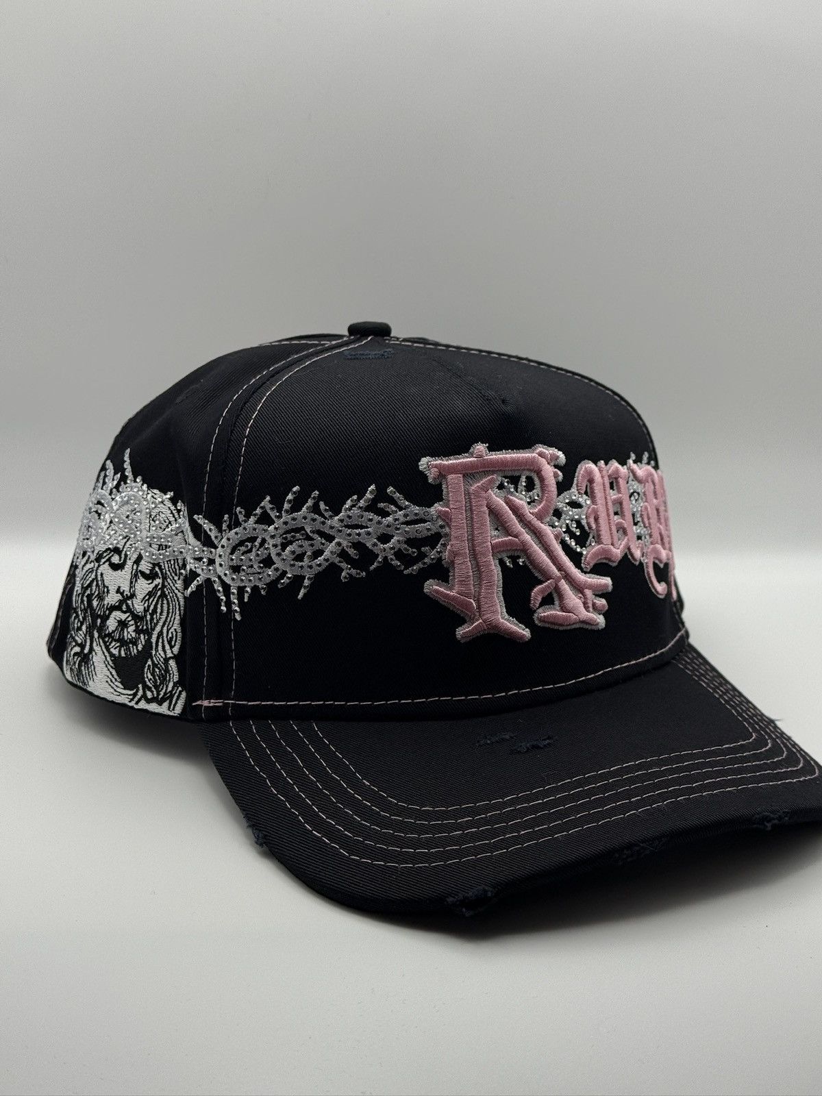Other Rude Awakenings “Crown of Thorns” Snapback (Black/Pink) Size ONE SIZE - 1 Thumbnail