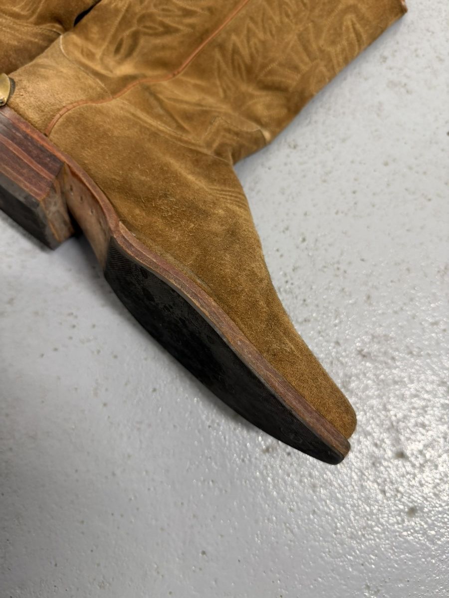 Sendra Vintage Sendra Cowboy Suede Leather Boots Size US 9.5 / EU 42-43 - 12 Thumbnail