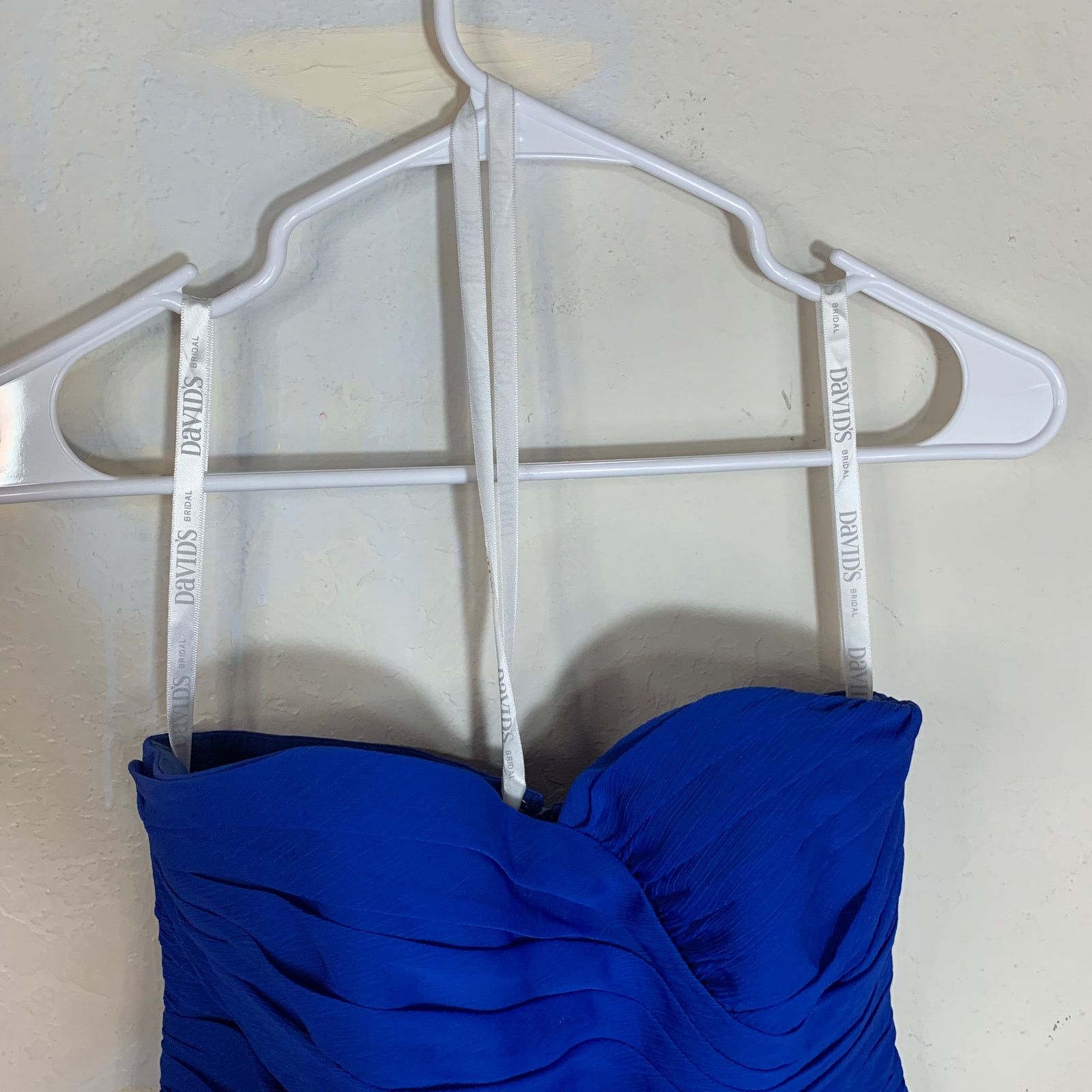 Other David's Bridal Blue Chiffon Mini Dress Size 2 Size XS / US 0-2 / IT 36-38 - 6 Thumbnail