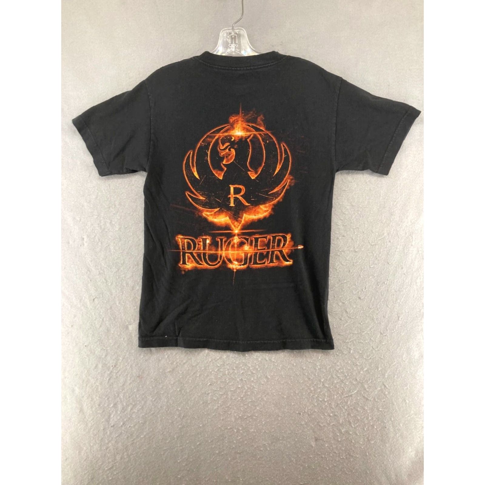 Vintage Club Red Mens Graphic T-Shirt Small Black Shooting Flame Classic Sports Size US S / EU 44-46 / 1 - 7 Thumbnail