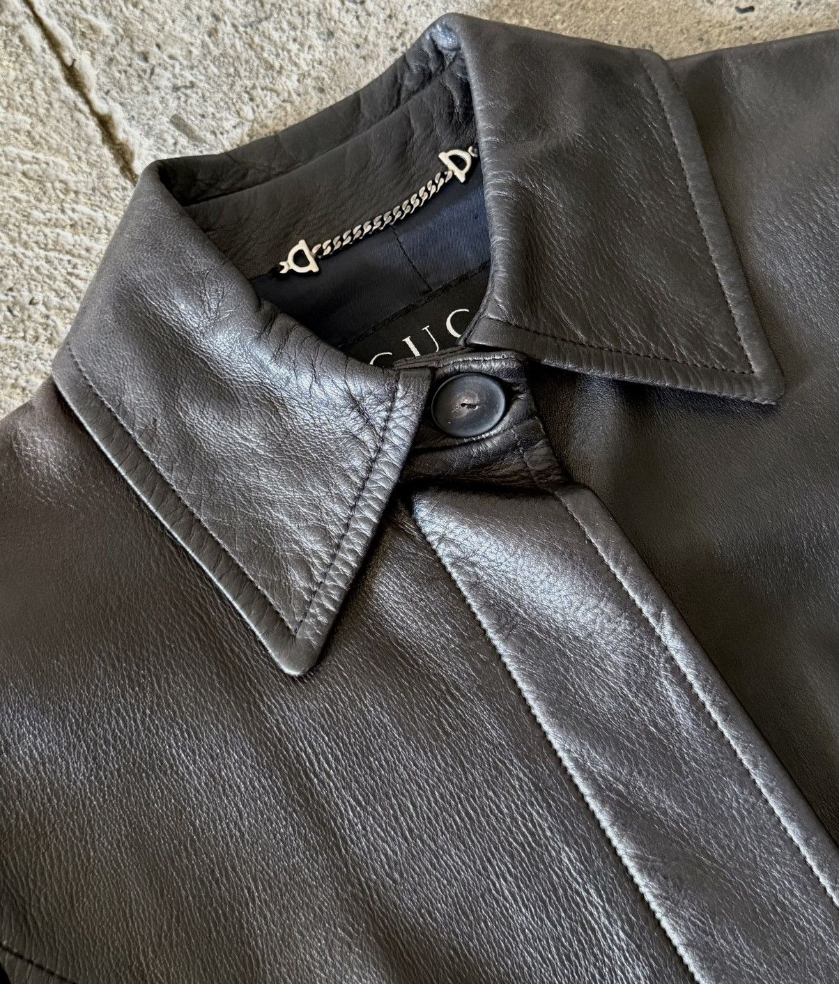 Gucci Gucci - Tom Ford - 1997 - Leather Jacket Size US XS / EU 42 / 0 - 7 Thumbnail
