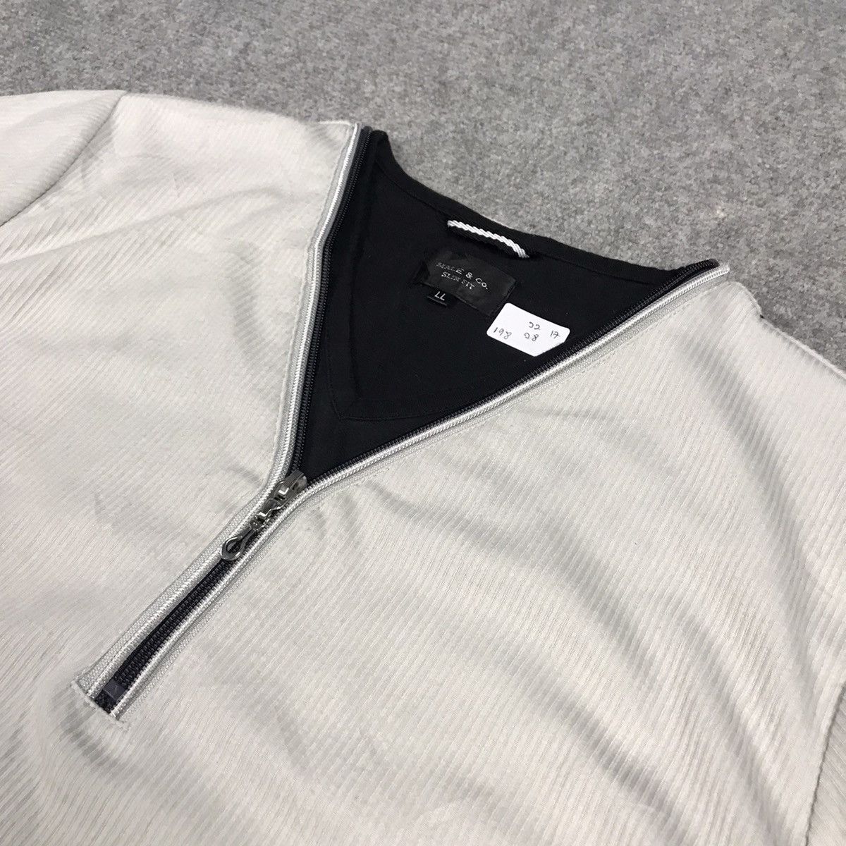 If Six Was Nine × Japanese Brand MALE CO SLIM FIT DESIGN ZIPPER COLLAR TSHIRT Size US L / EU 52-54 / 3 - 3 Thumbnail