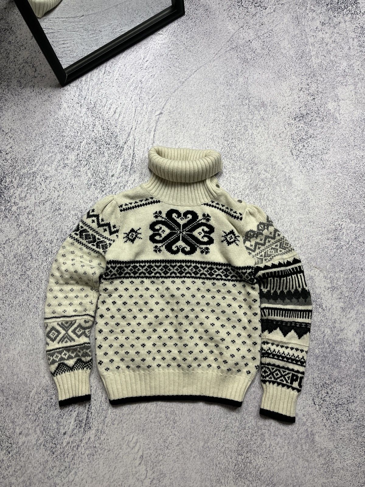 Polo Ralph Lauren Polo Ralph Lauren Wool Nylon Turtle Neck Sweater Kids 12-14 Size US XXS / EU 40 - 1 Thumbnail