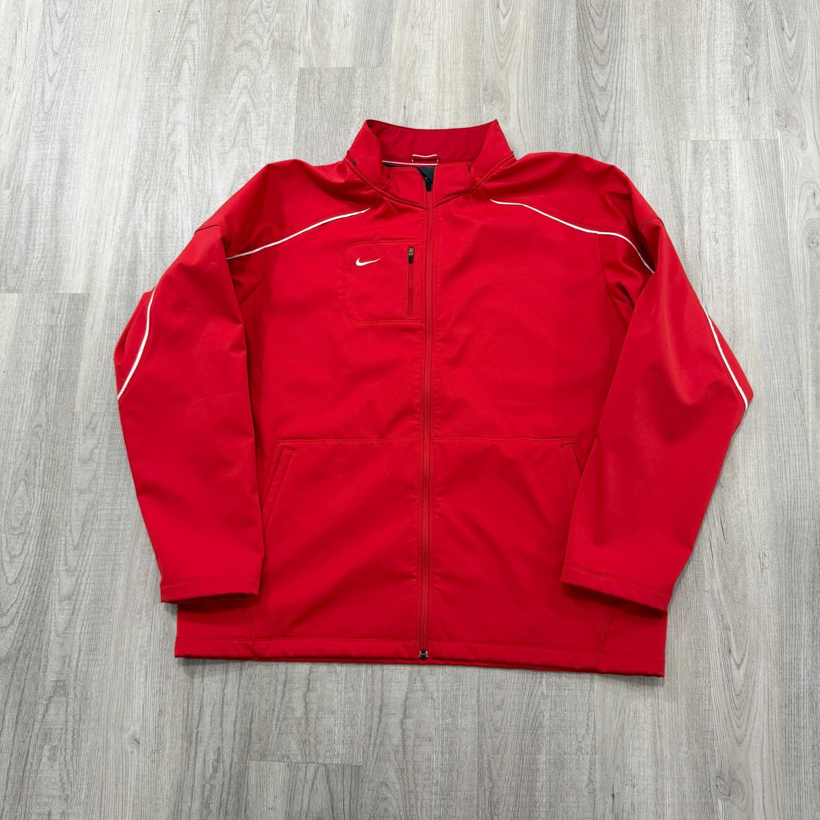 Nike Nike Soft Shell Jacket Men's 2XL Red Full Zip Outdoors Size US XXL / EU 58 / 5 - 1 Thumbnail