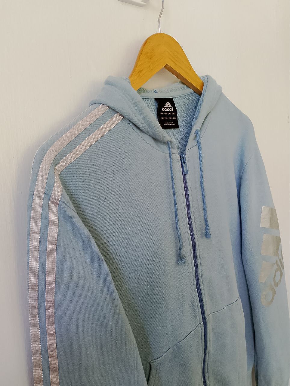 Adidas ADIDAS 3-Stripe Mountain Logo Sidetape Hoodie Size US L / EU 52-54 / 3 - 4 Thumbnail