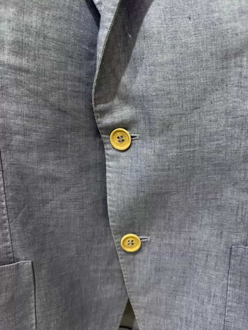 Loro Piana Loro Piana Men's Linen Suit 100% Linen Size 48L - 3 Thumbnail