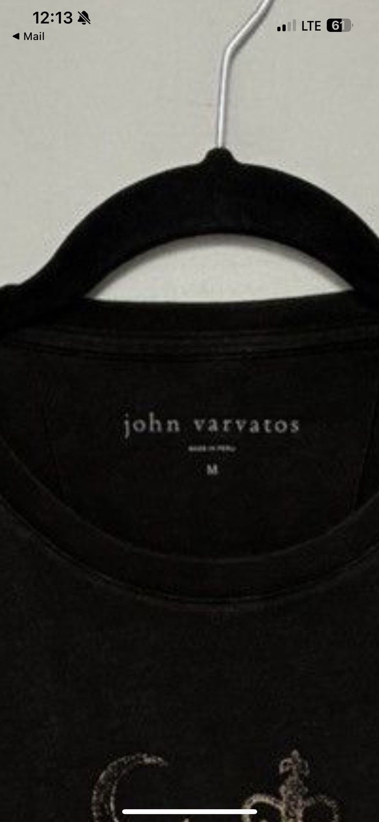 John Varvatos Peace Scorpio Black Graphic Tee Size large Size US L / EU 52-54 / 3 - 11 Thumbnail