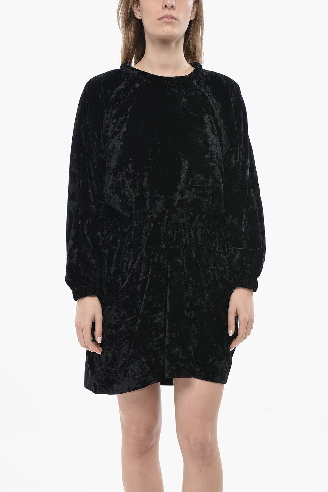 Isabel Marant og1mm0326 Chenille Dress in Black Size XS / US 0-2 / IT 36-38 - 4 Thumbnail