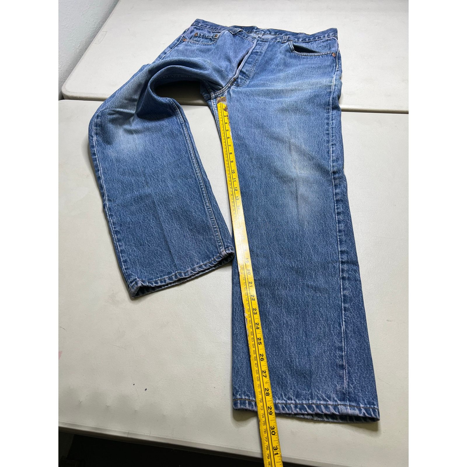 Levi's Vintage Levi’s 501xx Denim Jeans Button USA 40x33 dark Wash Size US 40 / EU 56 - 7 Thumbnail