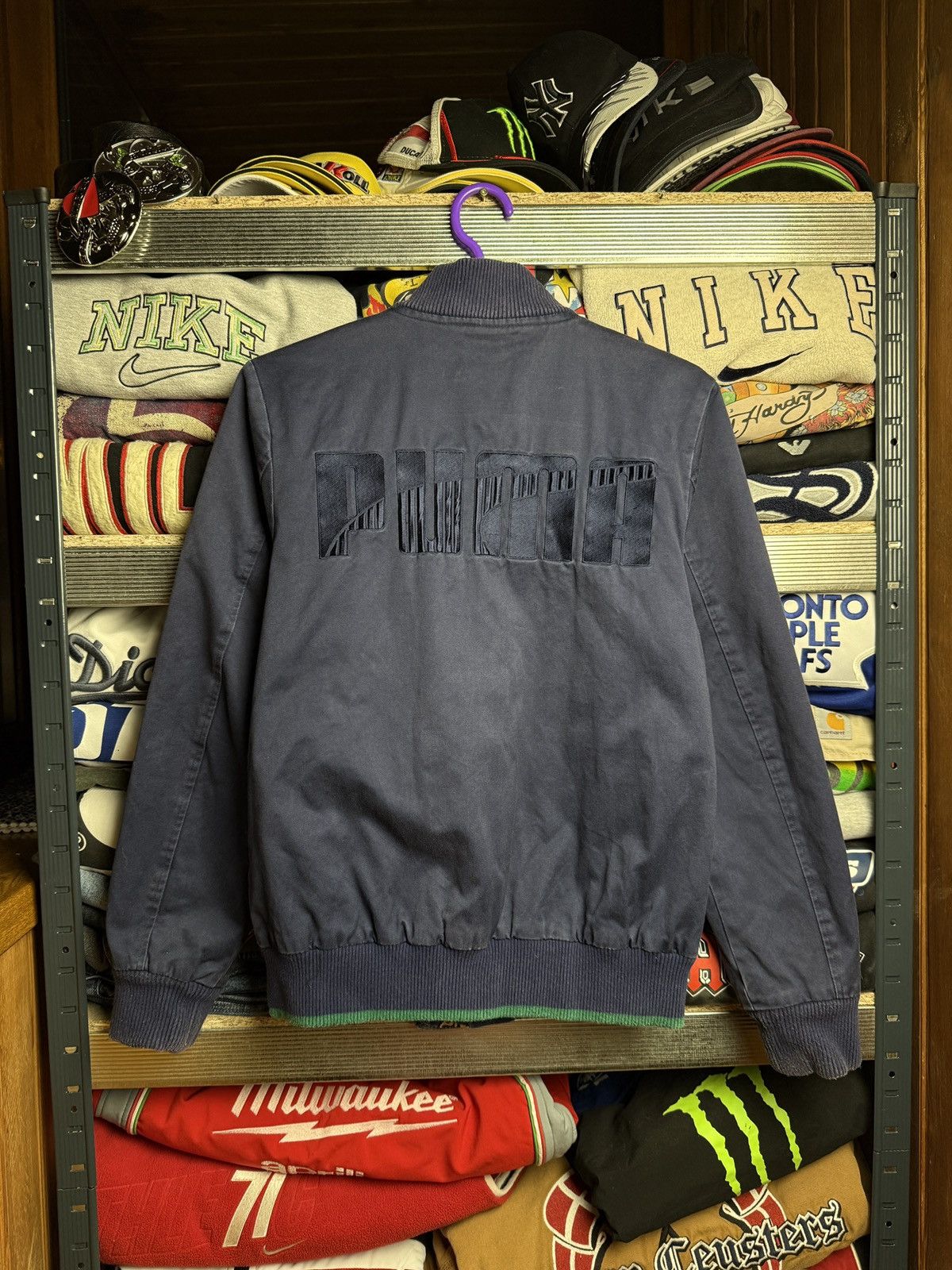 Japanese Brand × Puma Vtg Puma Bomber Style Jacket Size US XS / EU 42 / 0 - 1 Thumbnail