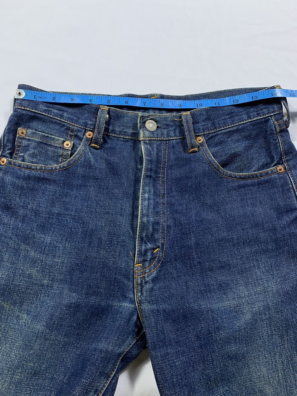 Levi's Vintage Levis 502 Big E Selvedge Button J22 Denim Jeans Size US 30 / EU 46 - 11 Thumbnail