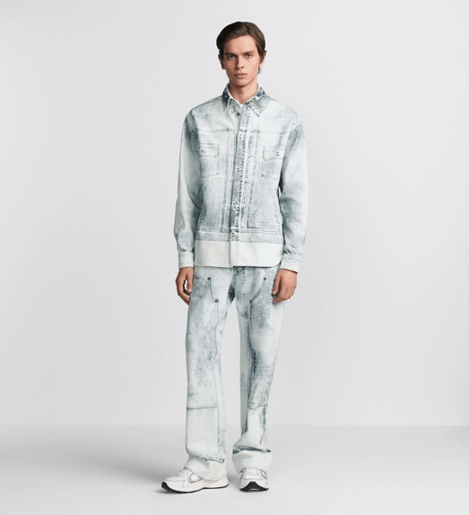 Dior o1w1db11225 413D58 MKII-Effect Overshirt in Blue Size US L / EU 52-54 / 3 - 5 Thumbnail
