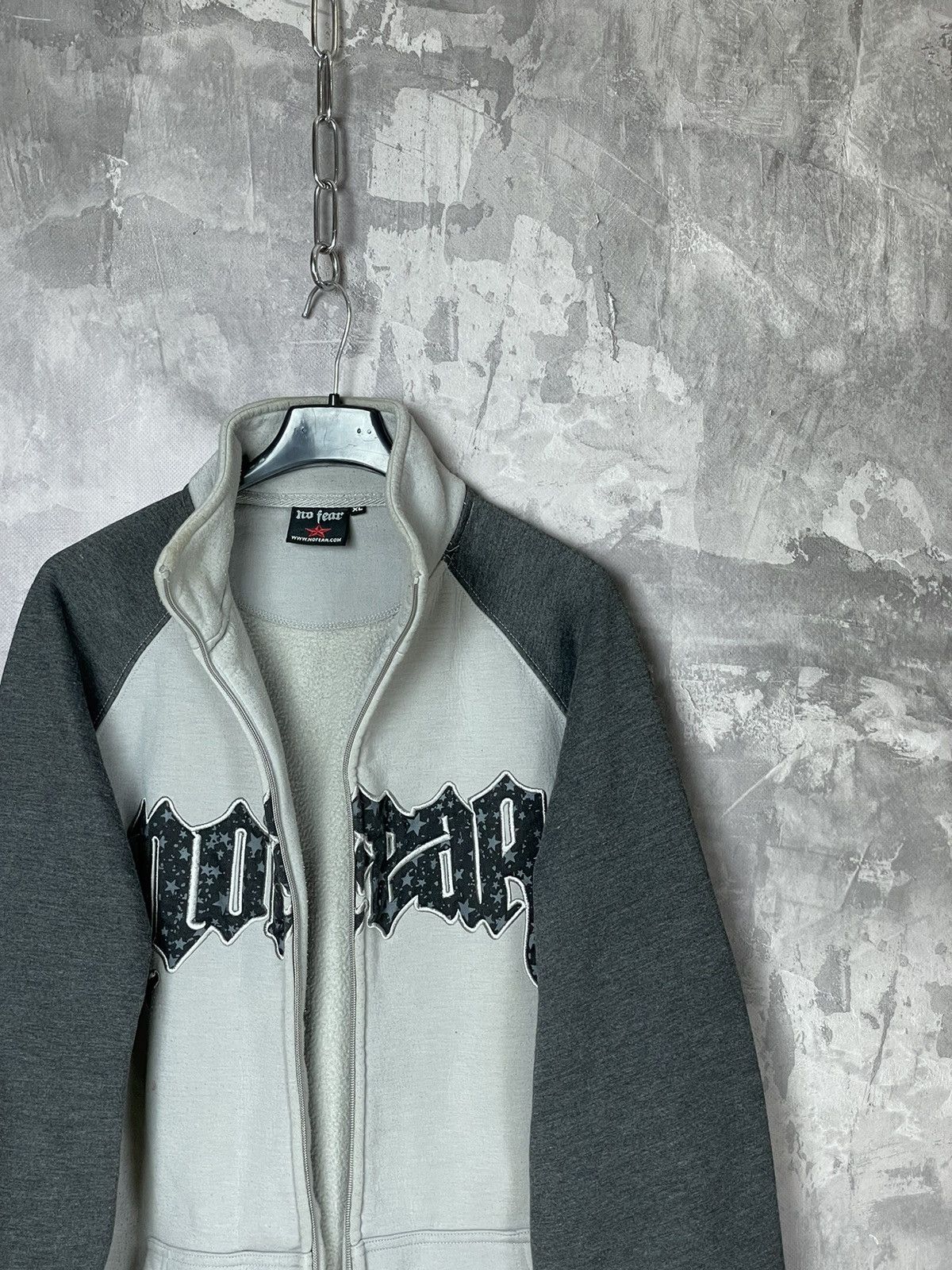 Affliction × No Fear Crazy Y2K Affliction Style No Fear Grunge Zip Up Black Size US XL / EU 56 / 4 - 4 Thumbnail
