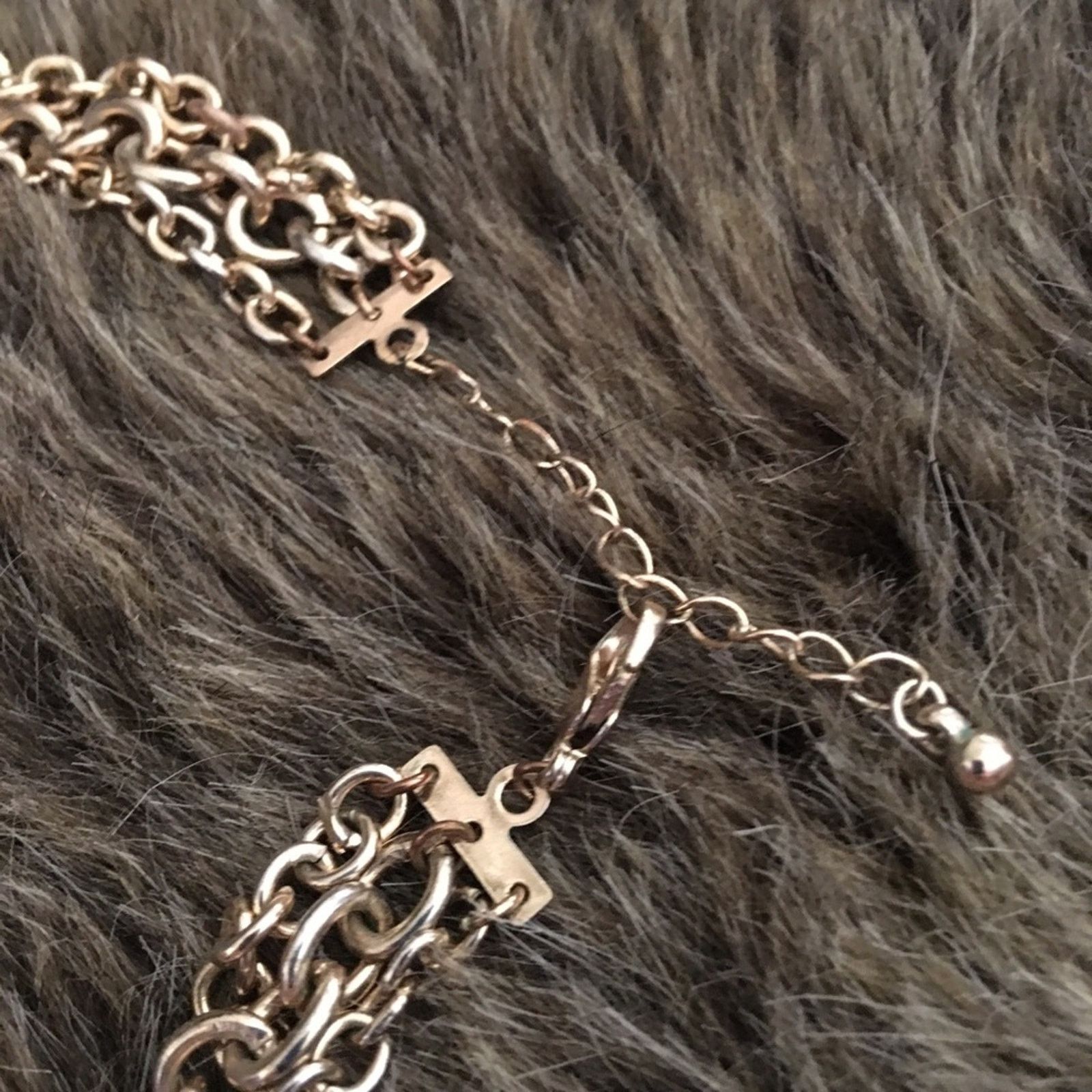Vintage Vintage peach chandelier gold tone chain necklace Size ONE SIZE - 7 Thumbnail