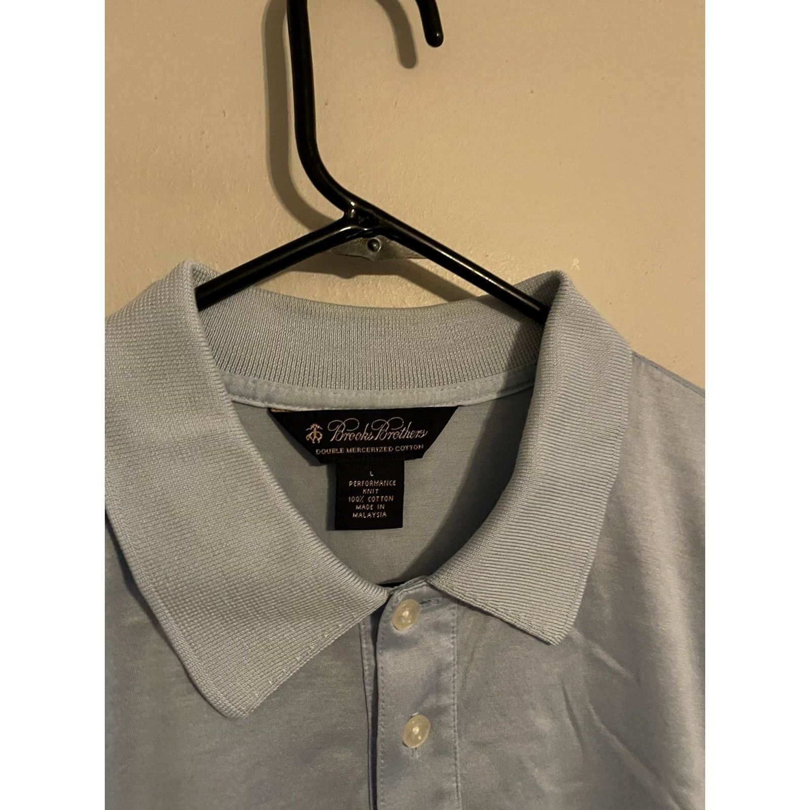Brooks Brothers Brooks Brothers Polo Shirt Cotton Light Blue Preppy Adult L Mens Size US L / EU 52-54 / 3 - 2 Thumbnail