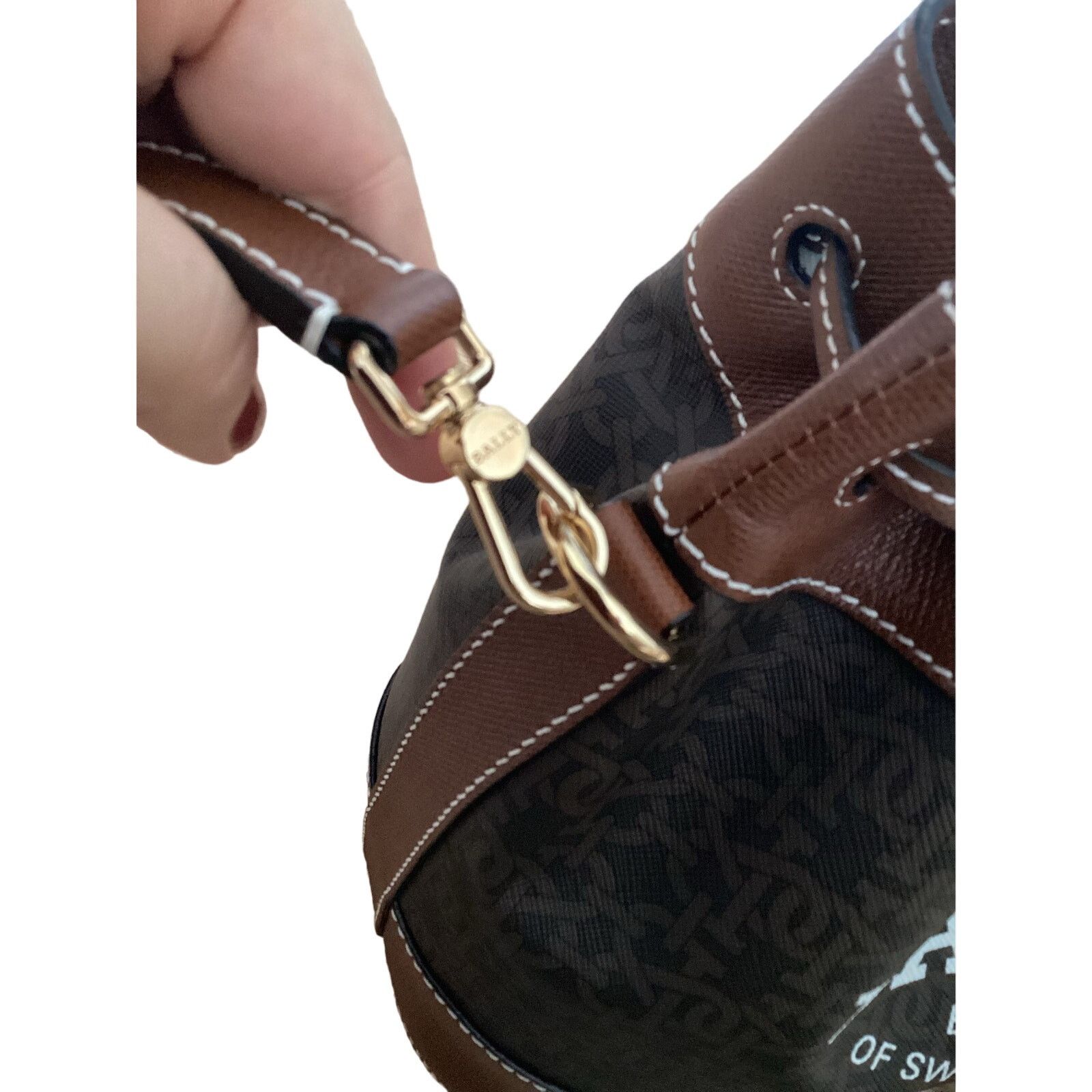 Bally NWT Bally Cleoh Bucket Monogram Logo Medium Bucket Bag Size ONE SIZE - 5 Thumbnail