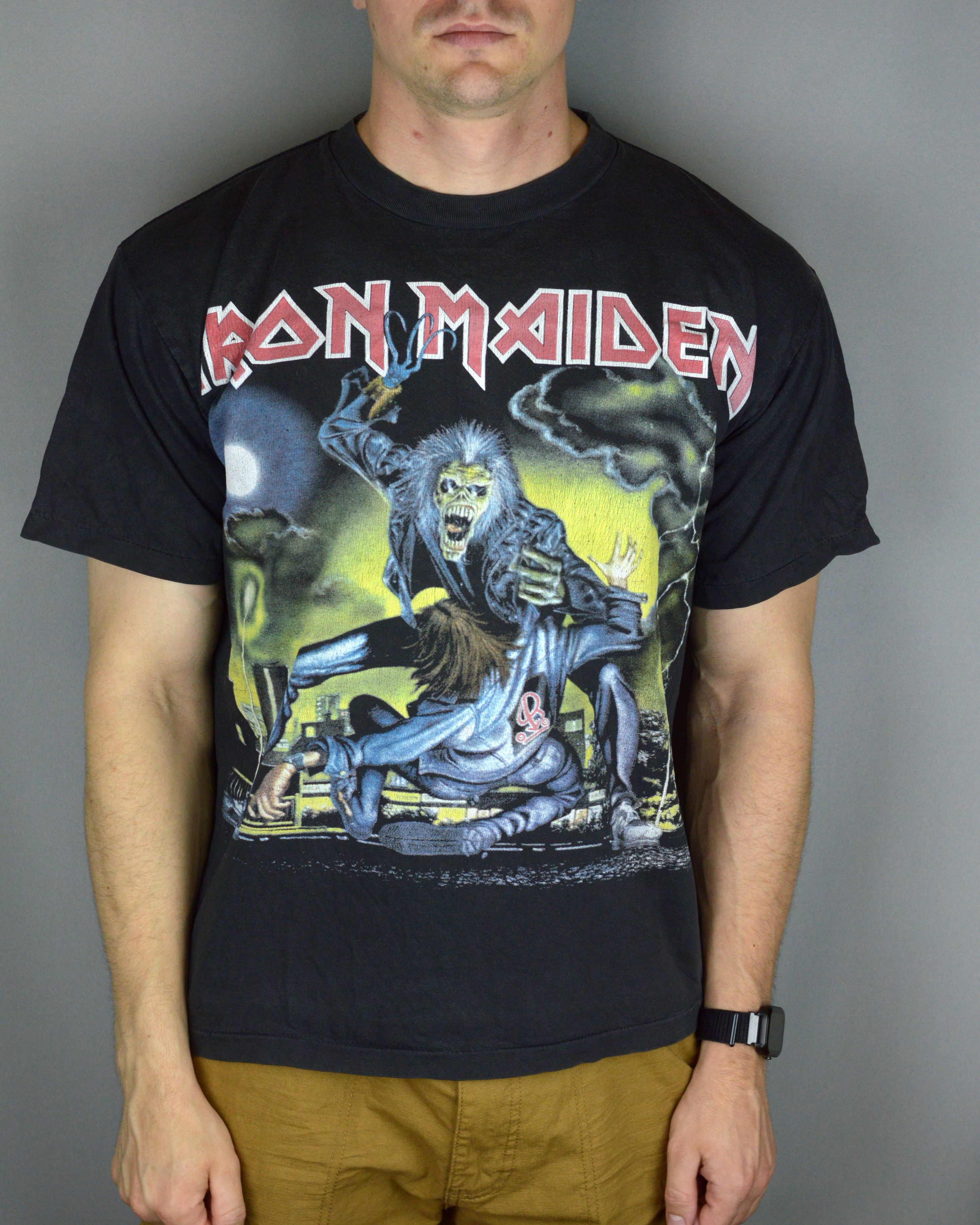 Iron Maiden × Vintage Vintage Iron Maiden REO 90s t shirt Size US L / EU 52-54 / 3 - 1 Thumbnail