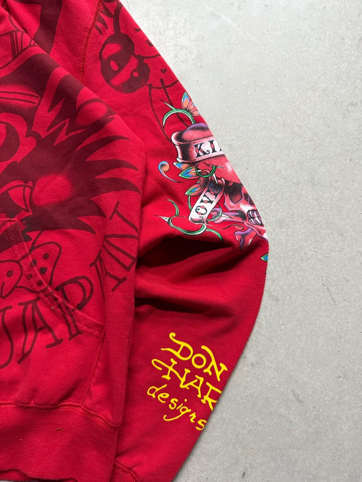Christian Audigier × Ed Hardy × Vintage Vintage Y2K Ed Hardy AOP Japan Zip-up Size M / US 6-8 / IT 42-44 - 3 Thumbnail