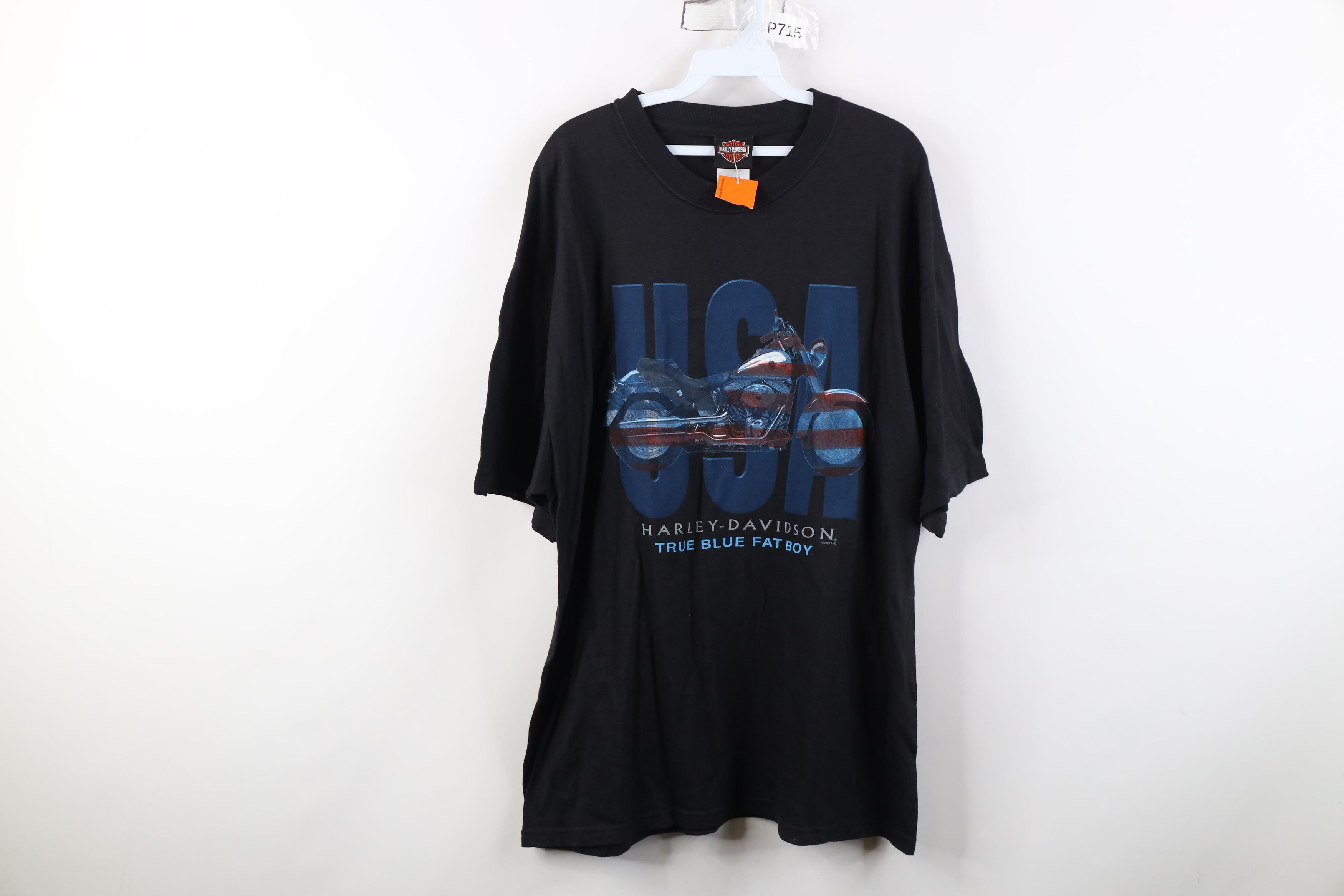 Harley Davidson Deadstock Vintage 2001 Harley Davidson T-Shirt Black USA Size US XL / EU 56 / 4 - 1 Thumbnail