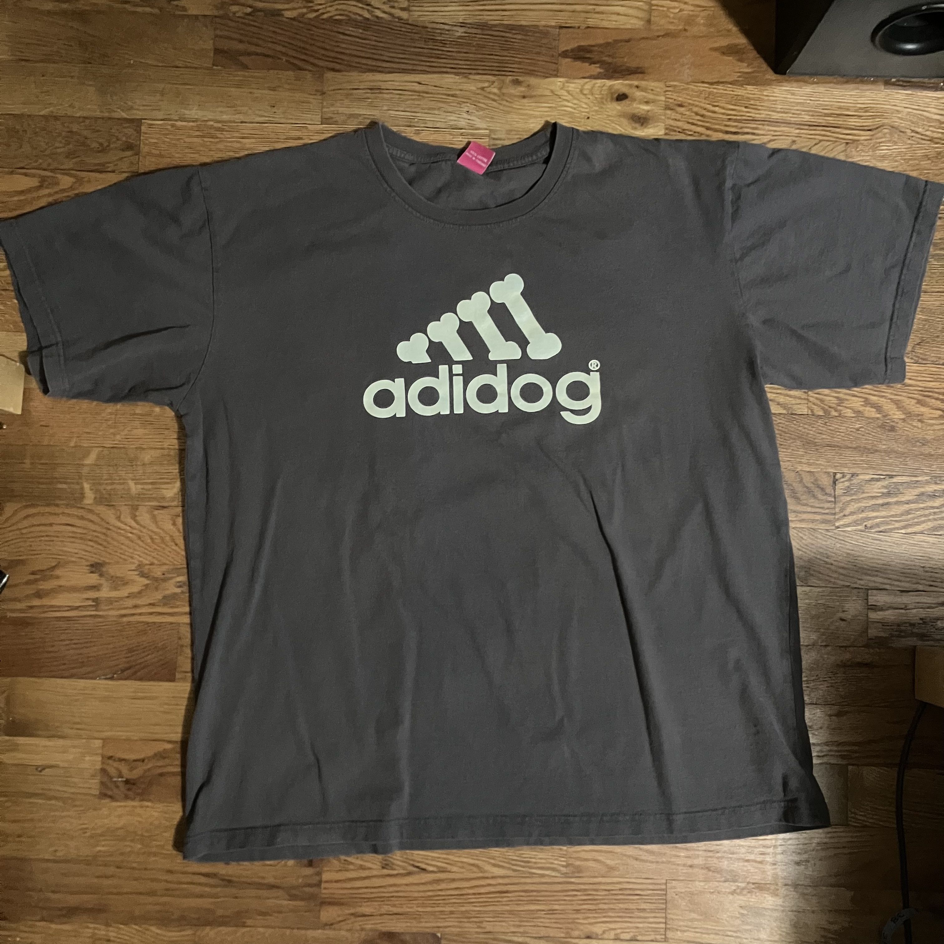 Adidas × Vintage Bootleg Y2K Adidas Adidog Dog Bone tee Size US XXL / EU 58 / 5 - 1 Thumbnail