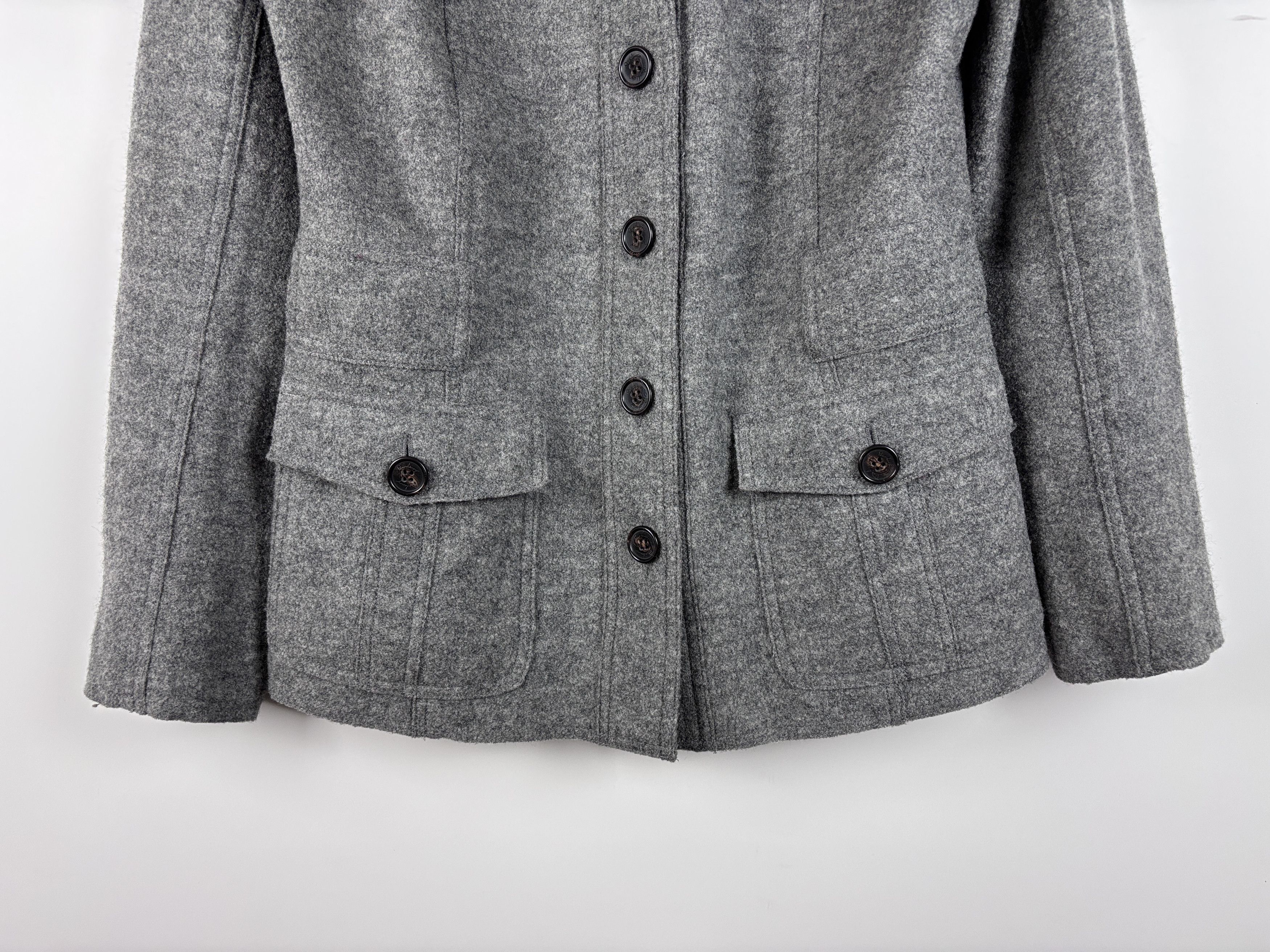 Burberry × Vintage Burberry London Wool Military Style Pea Coat Jacket Size 44 Size M / US 6-8 / IT 42-44 - 3 Thumbnail