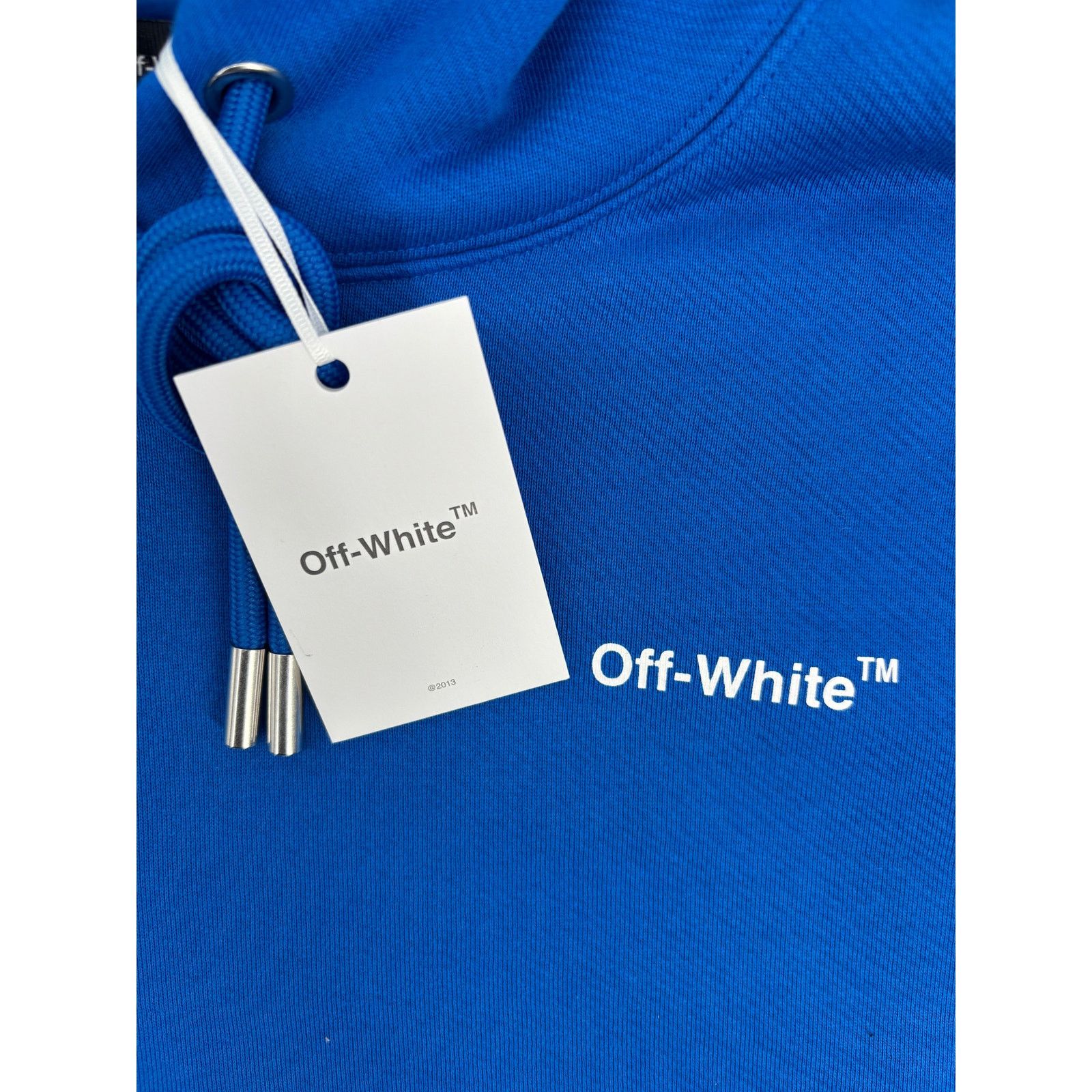 Off-White Off-White Blue Pullover Hoodie Size XL Size US XL / EU 56 / 4 - 4 Thumbnail