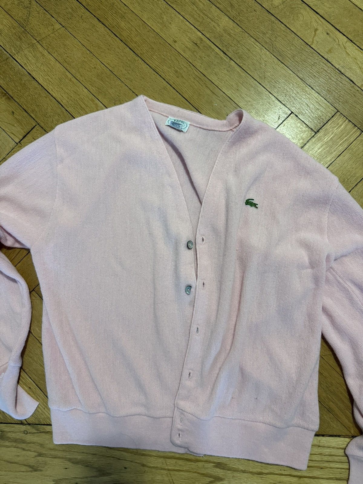 Lacoste Vintage Lacoste Izod cardigan Size US L / EU 52-54 / 3 - 5 Thumbnail