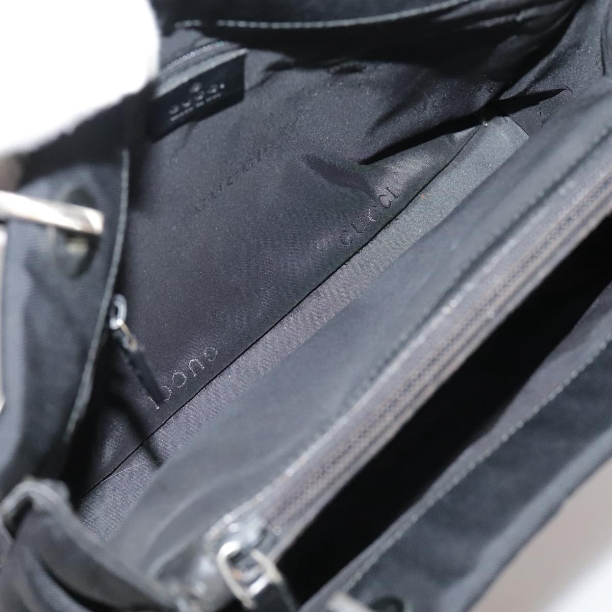 Gucci GUCCI Bamboo Hand Bag Nylon Black 002 002 Size ONE SIZE - 16 Thumbnail