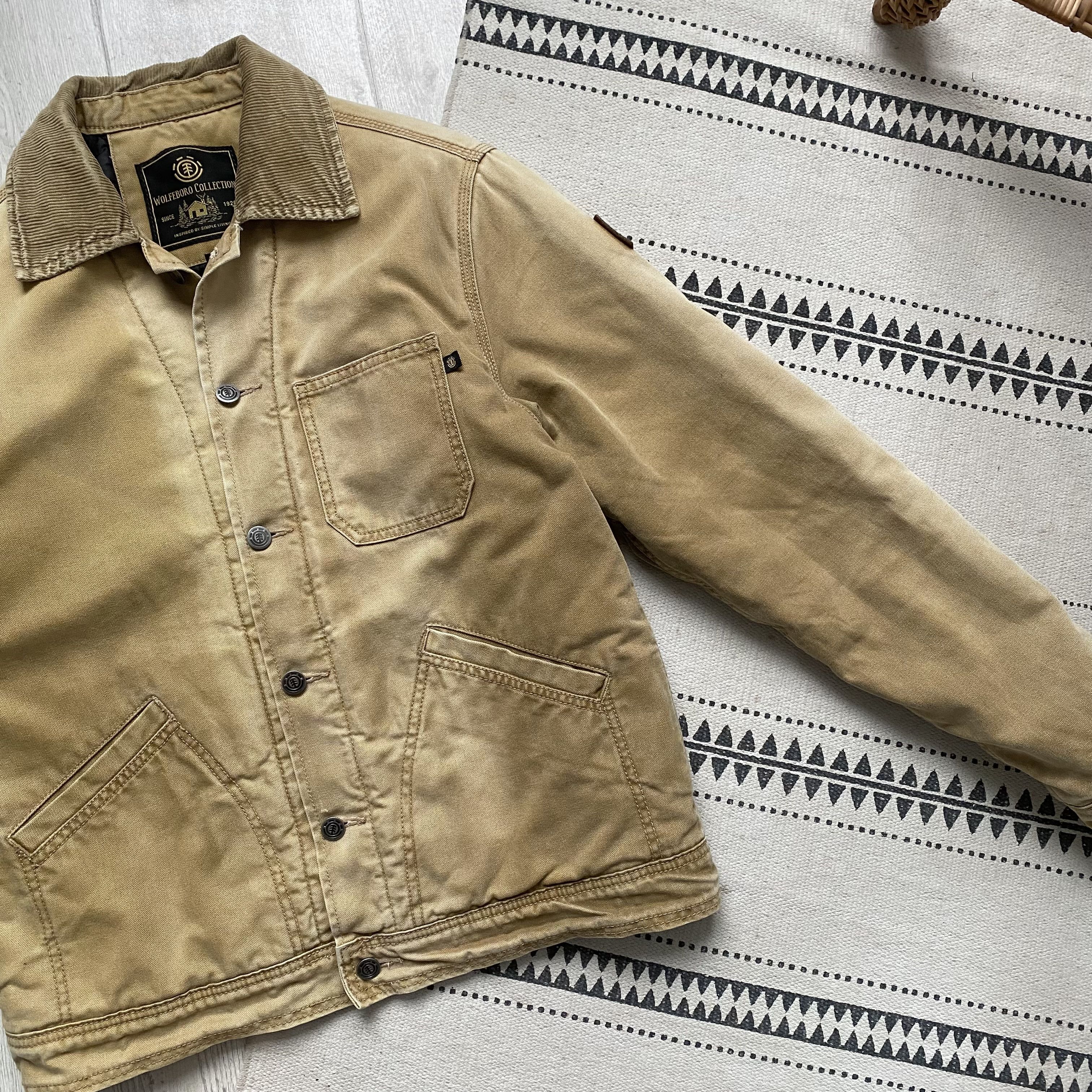 Carhartt 🪓Vintage Faded Carhartt Style Work jacket skater ELEMENT Size US S / EU 44-46 / 1 - 6 Thumbnail